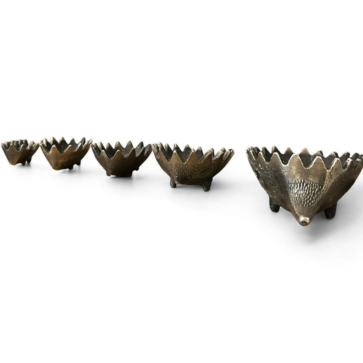 Mid Century Set of 5 Stacking Hedgehog Trays