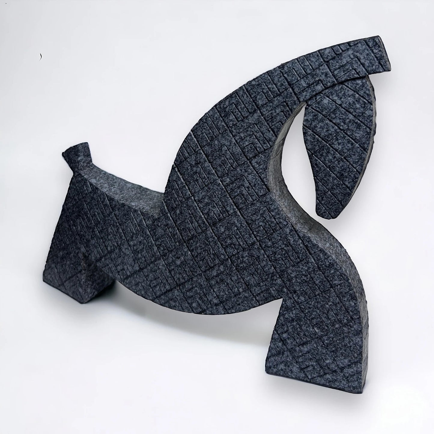 Vintage Contemporary Art Horse Sculpture