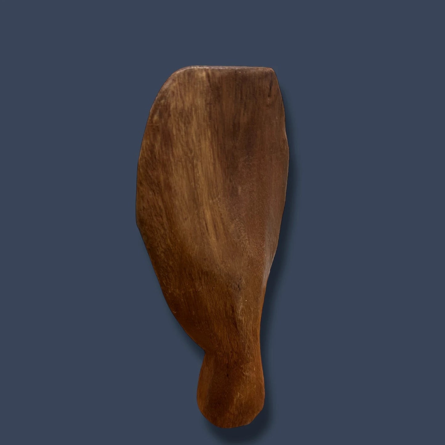 Mid Century Carved Wood Face Sculpture