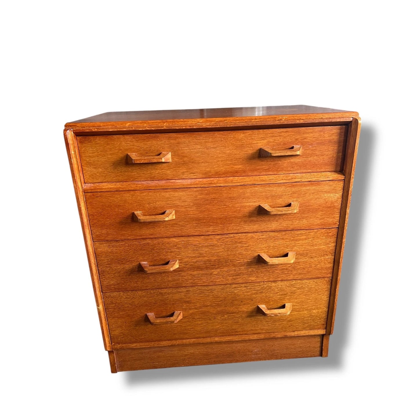 Vintage Mid-Century Modern G-Plan Brandon Oak Chest of Drawers