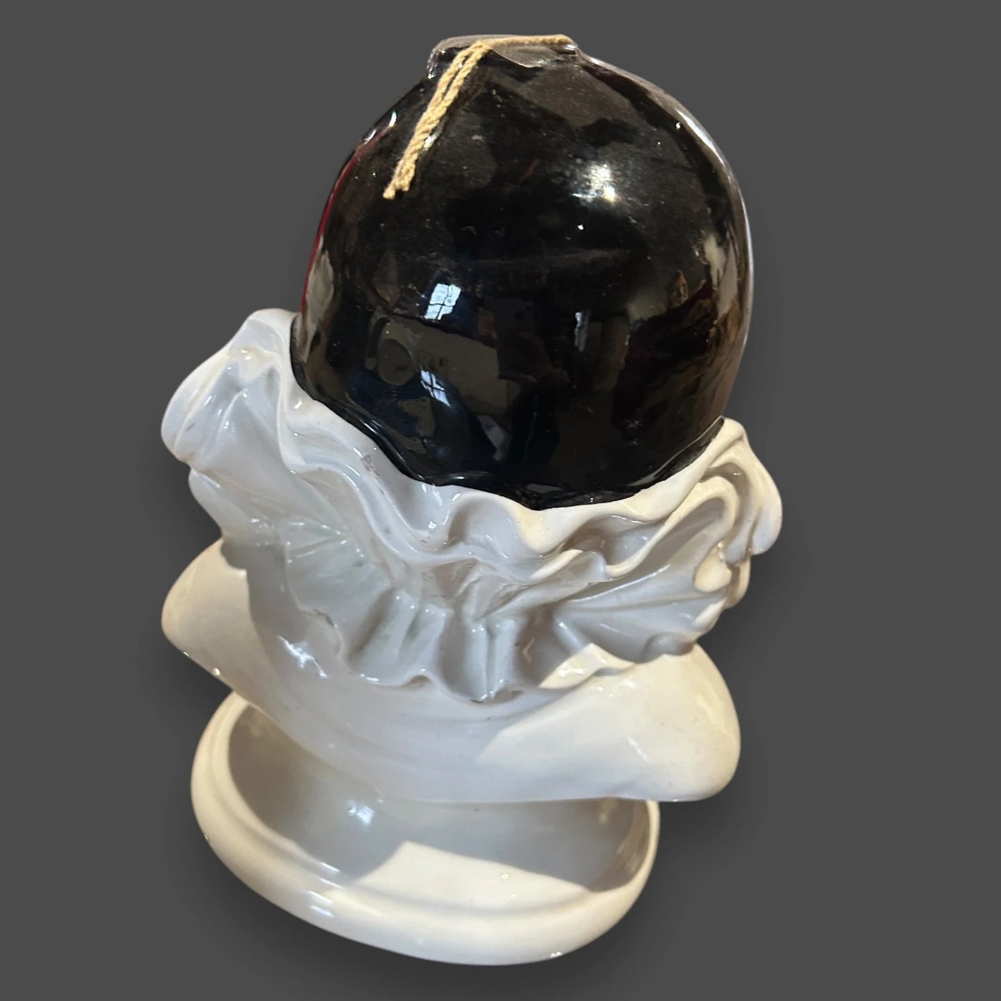 Mid Century Pierrot clown statue bust