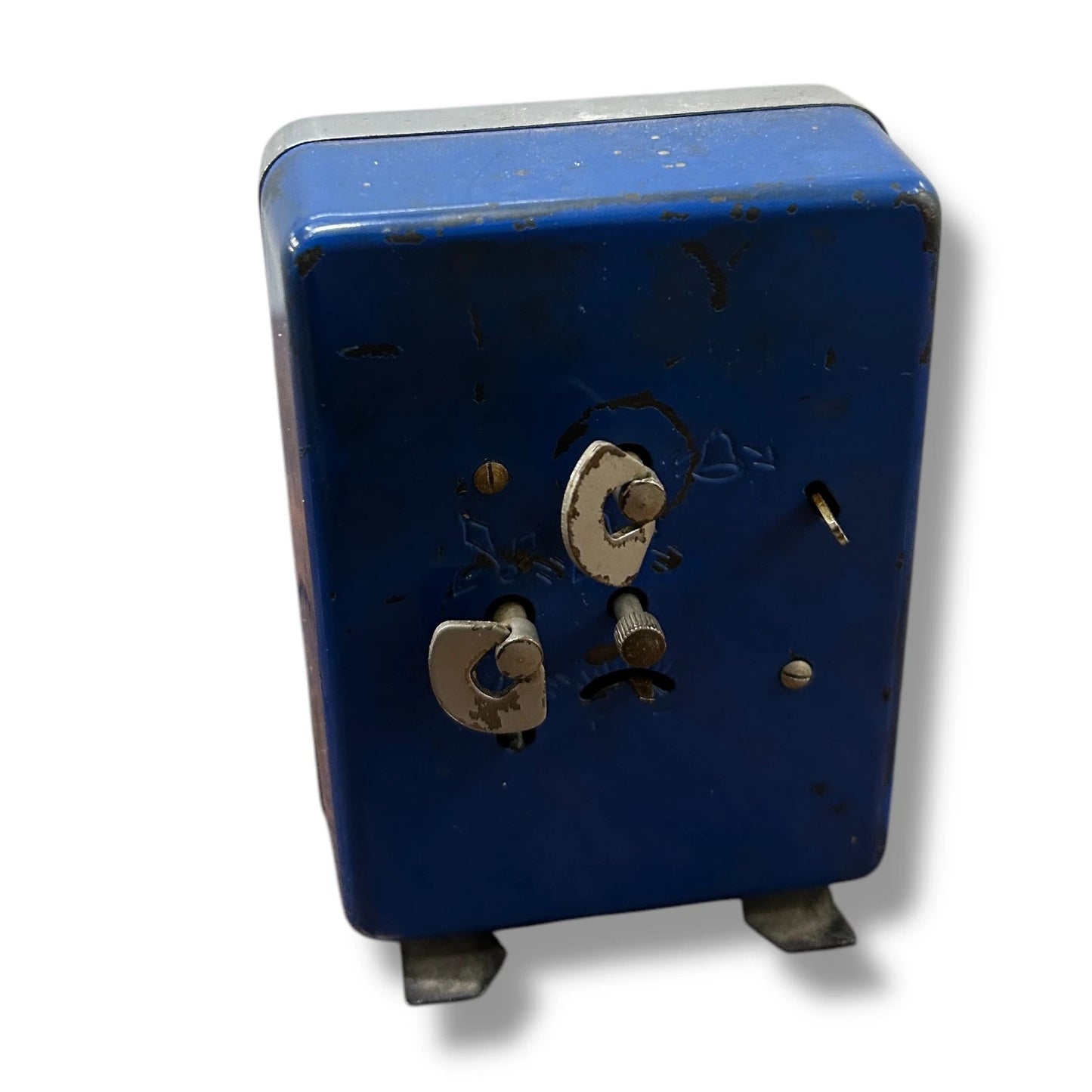 Mid Century Cobalt Blue MOM Hungary Alarm Clock