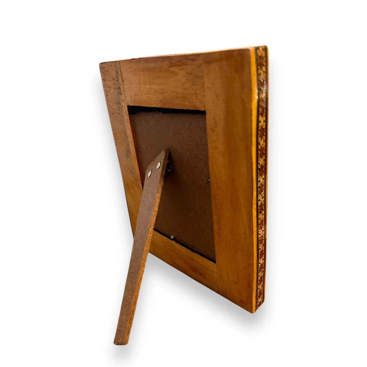 Vintage 1960s Persian Khatam Art Mosaic Watercolour Painting