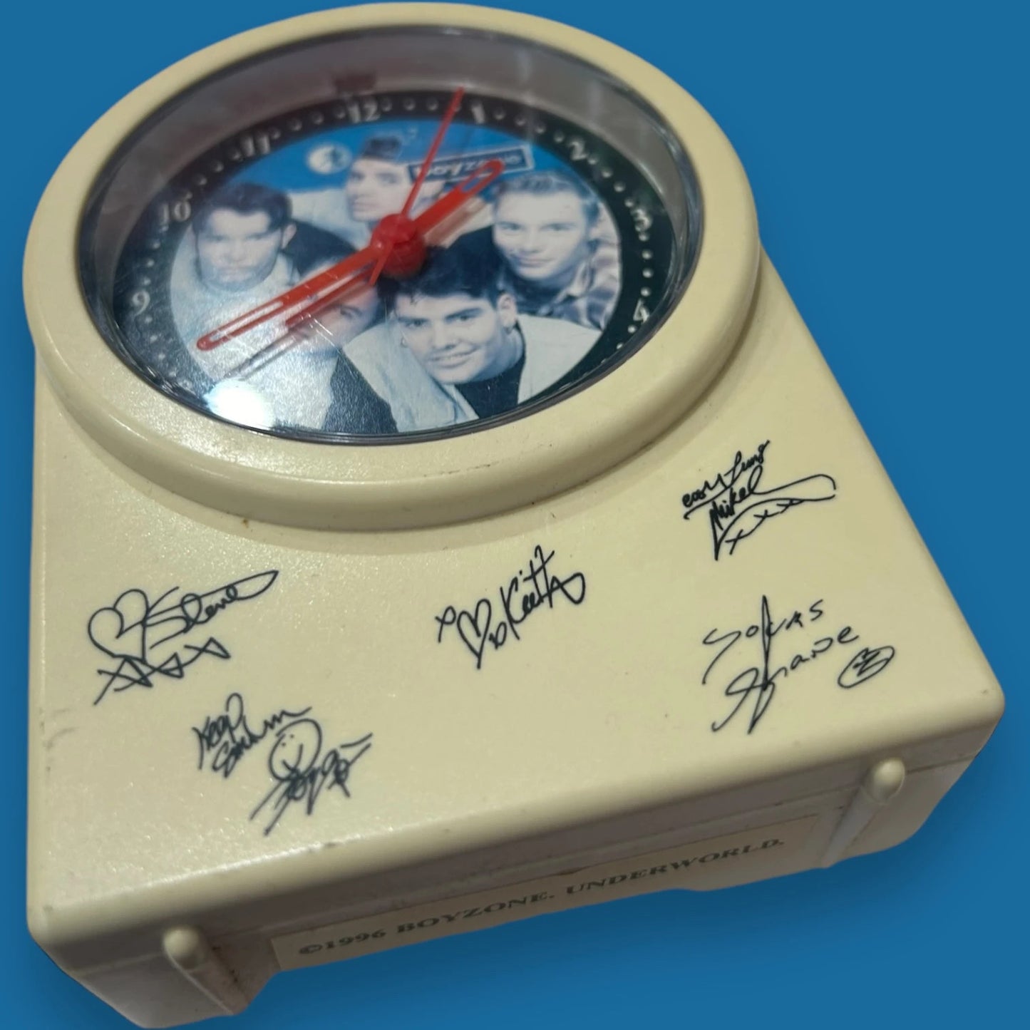 Vintage 90s Boyzone Signed Alarm Clock