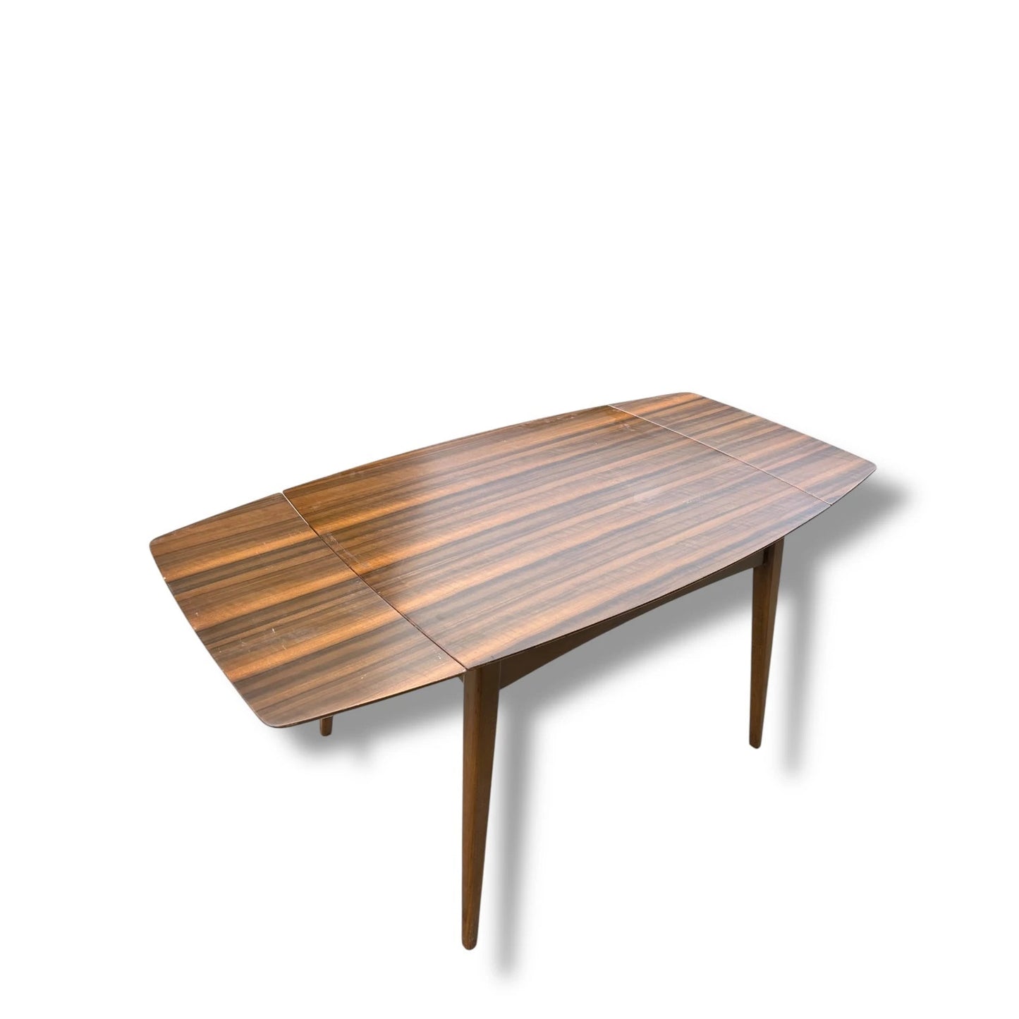 Mid Century Modern Mahogany Wood Extending Table
