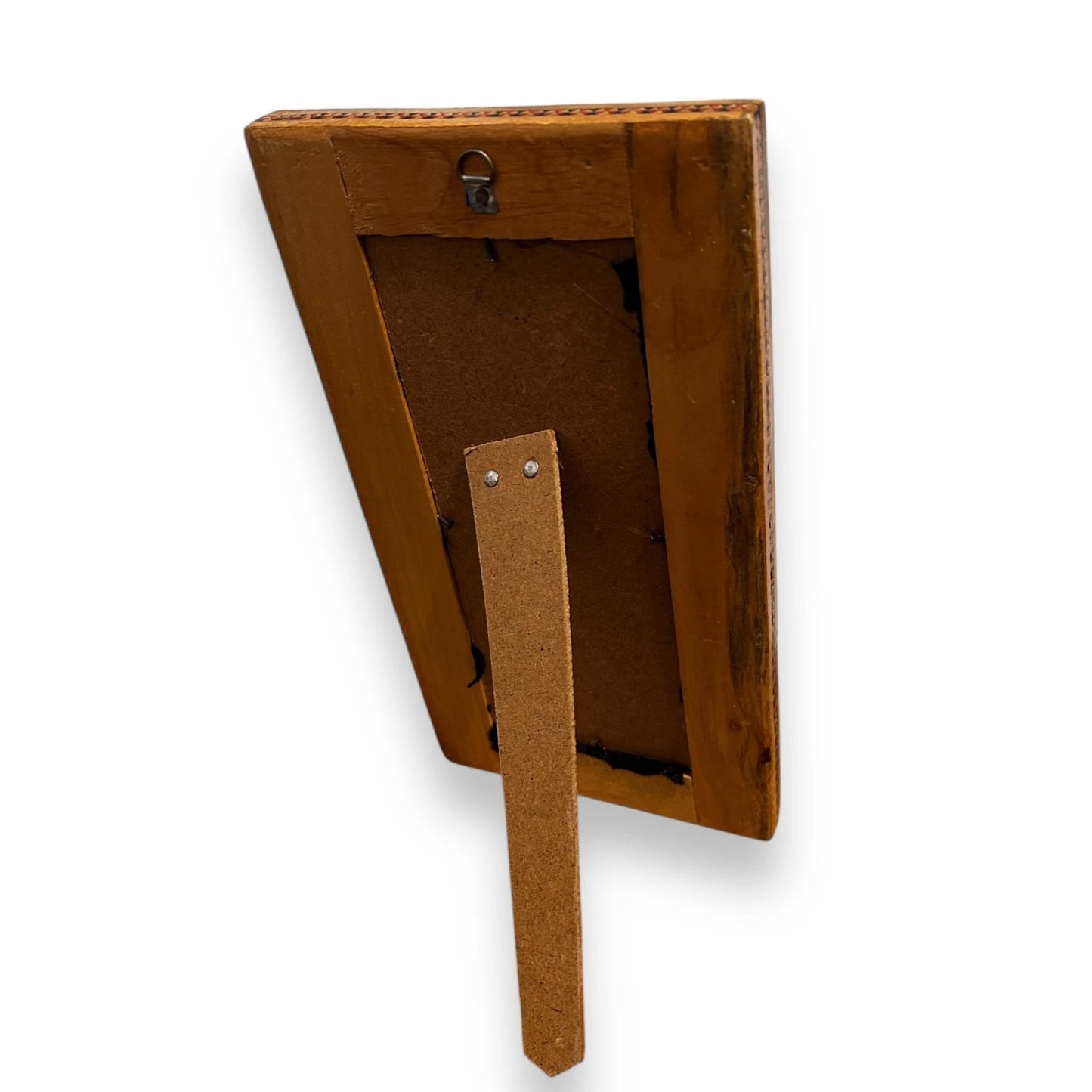 Vintage 1960s Persian Khatam Mosaic Copper Framed Art