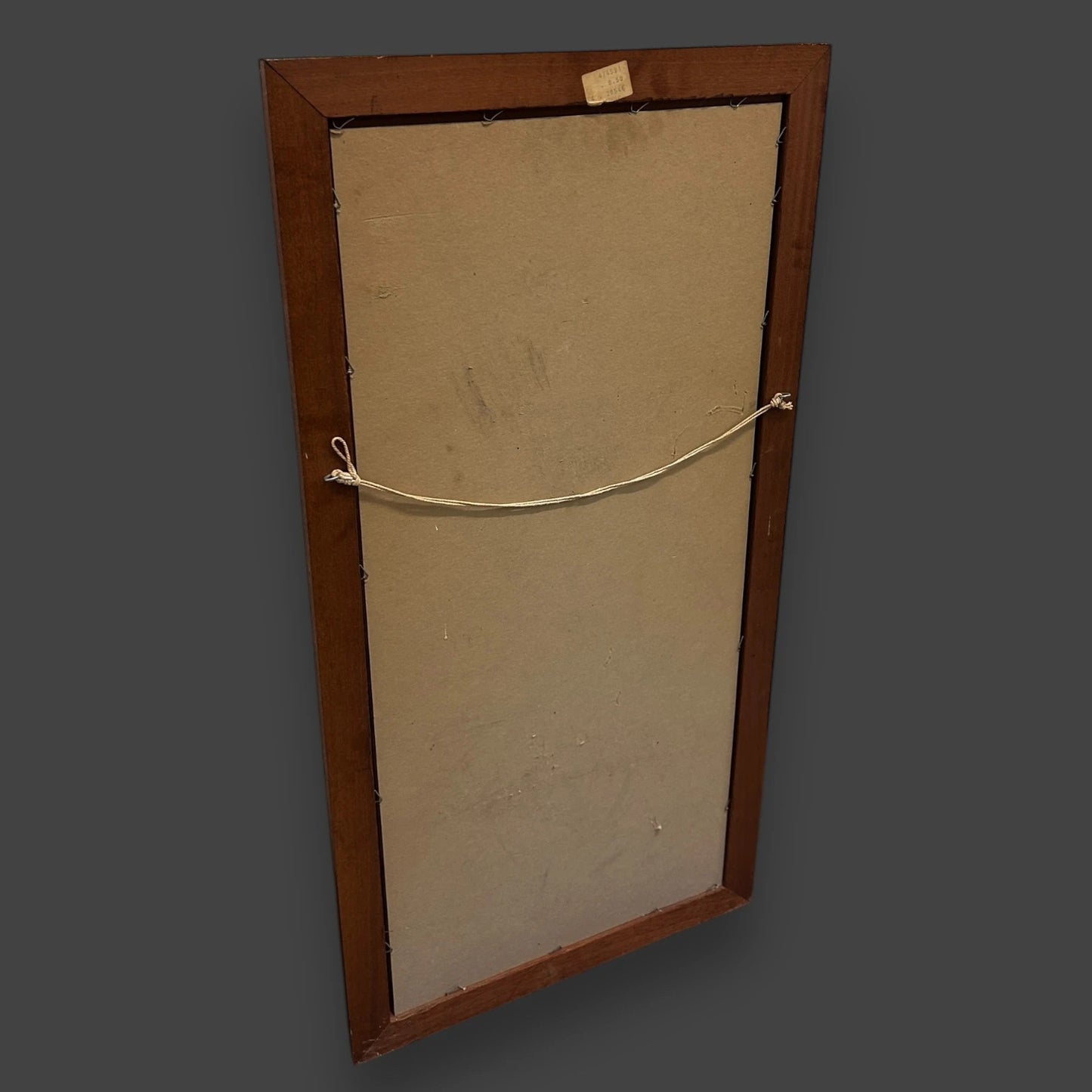 Vintage 1960s Alphonse Mucha Four Seasons Winter Long Mirror