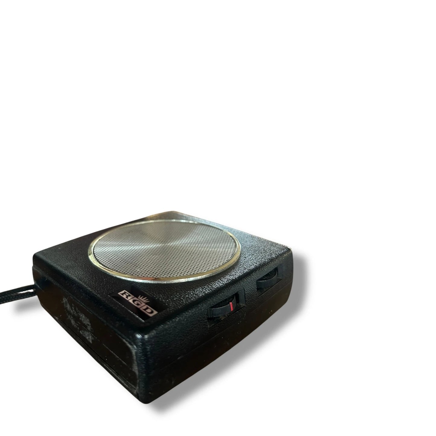 Vintage Black RGD Portable Transistor Radio – 1960s Mid Century Modern Design
