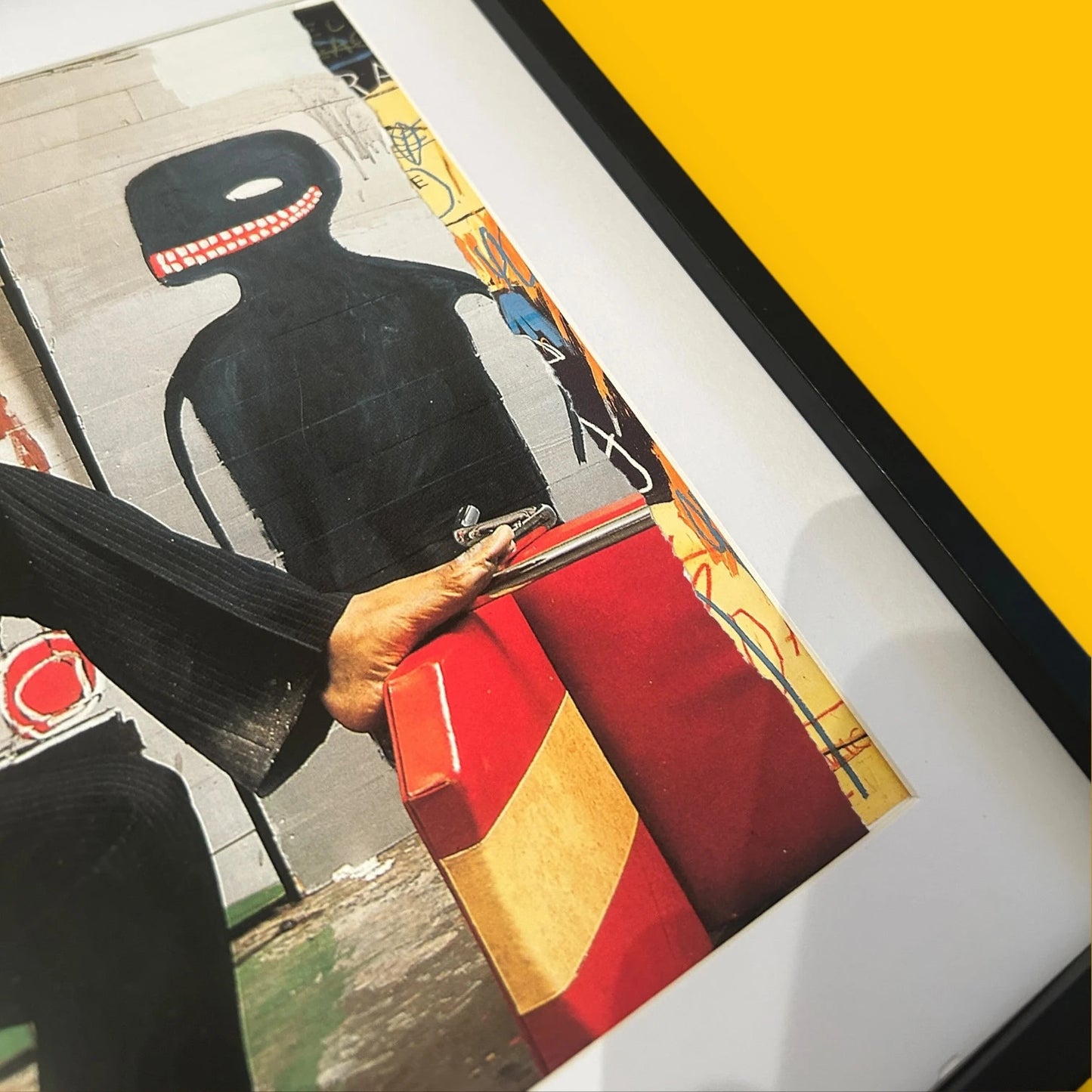 Vintage 90s Jean Michel Basquiat Framed Art Print