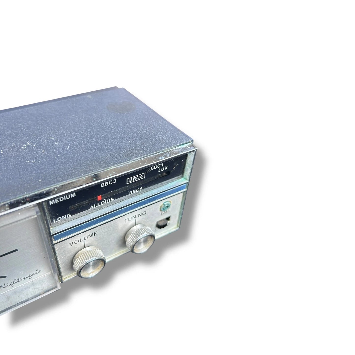 Vintage 1970s Bush Nightingale Clock Radio Mid Century Space Age Design