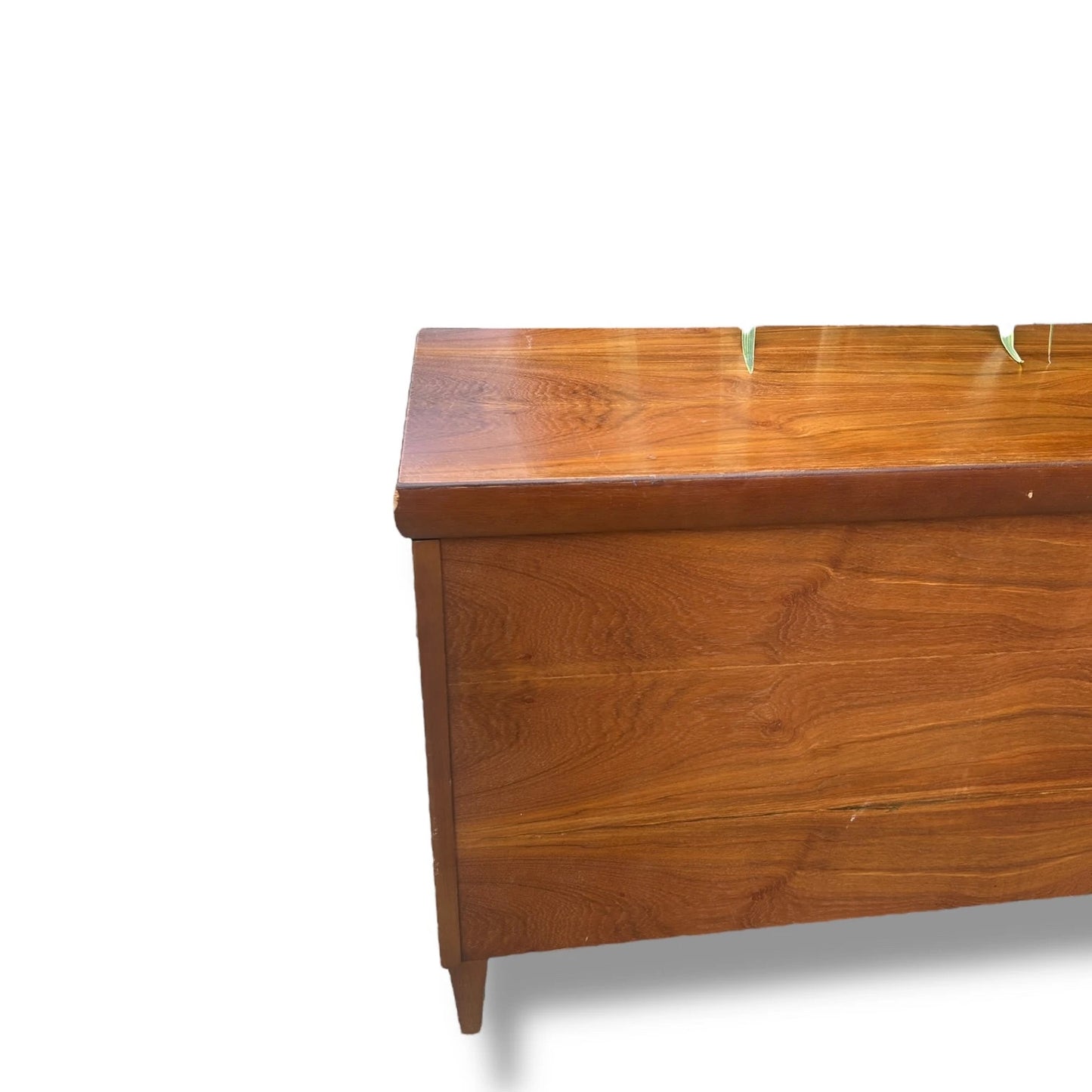 Mid-Century Teak Blanket Box – Vintage Storage Chest / Bench | Retro Scandinavian Style