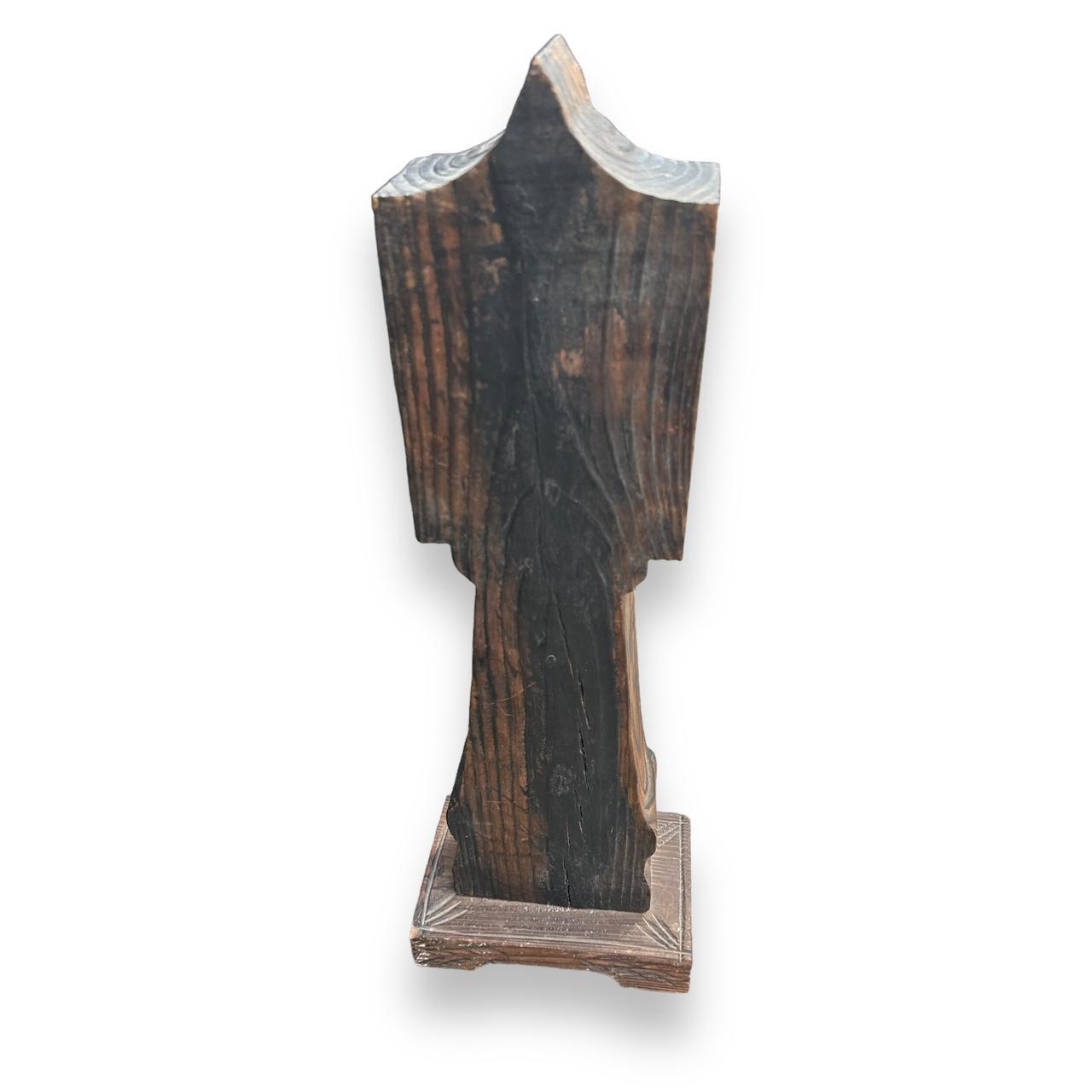 Mid Century Zodiac Carved Wood Barometer