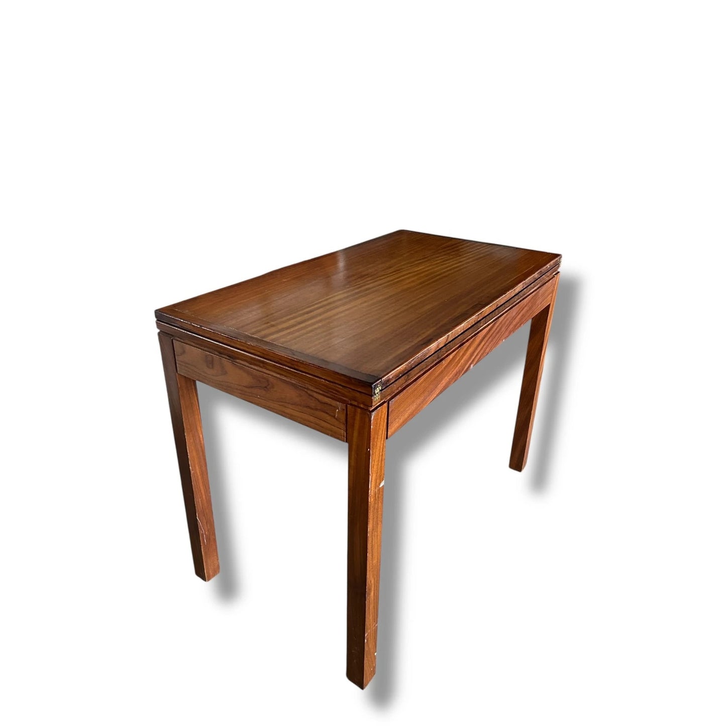 Mid Century Danish Teak Games Table | Vintage 1960s Convertible Card Table