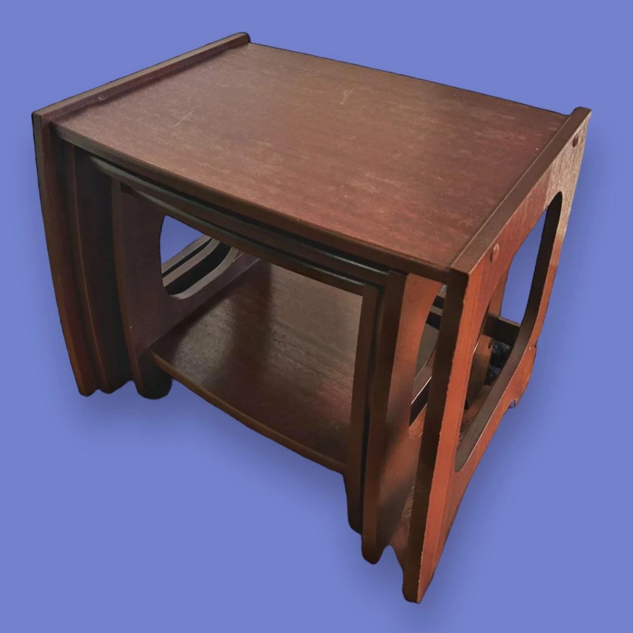 Mid Century Set of 3 Nesting Tables