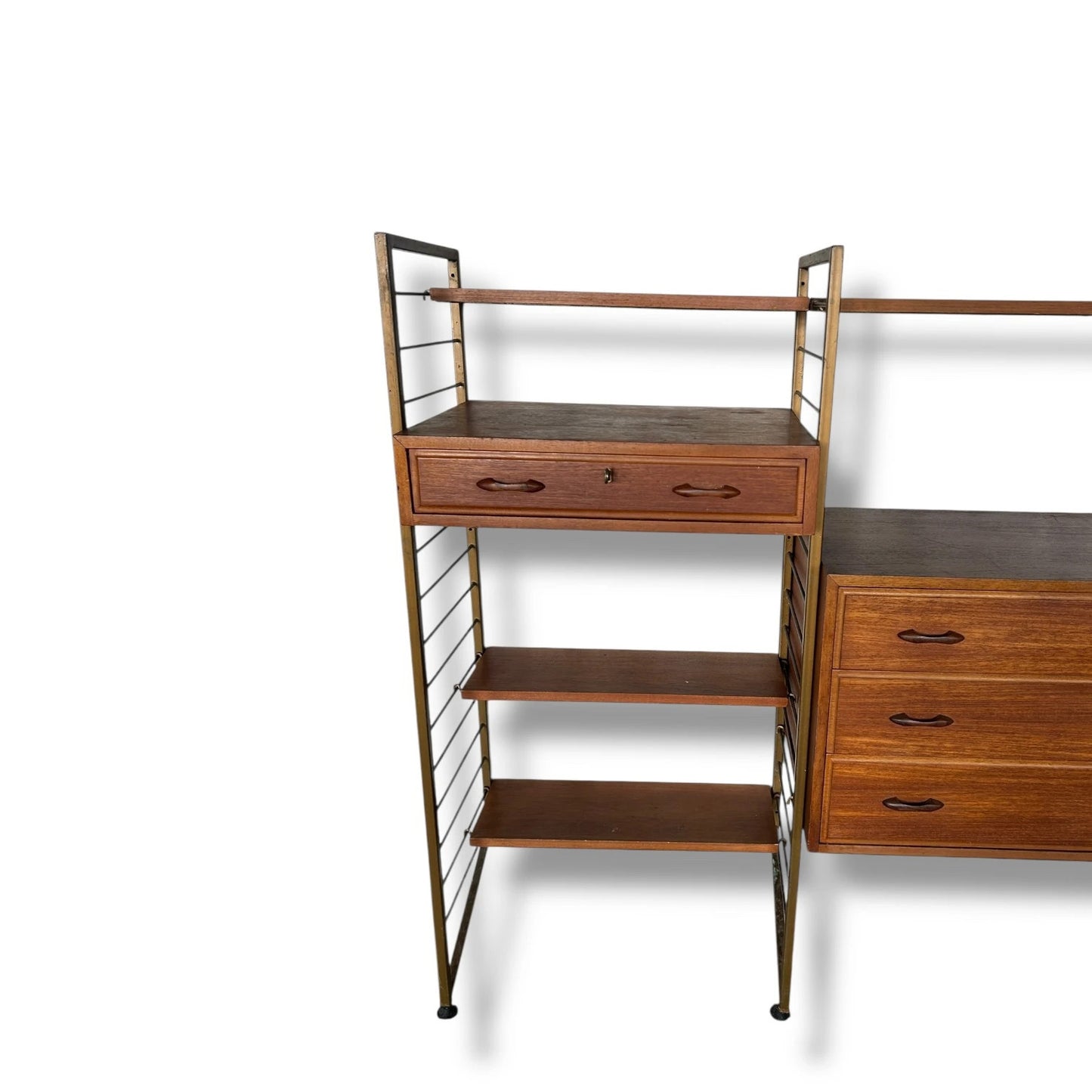 Mid Century Modern Ladderax Shelving Unit | Staples Modular Wall System