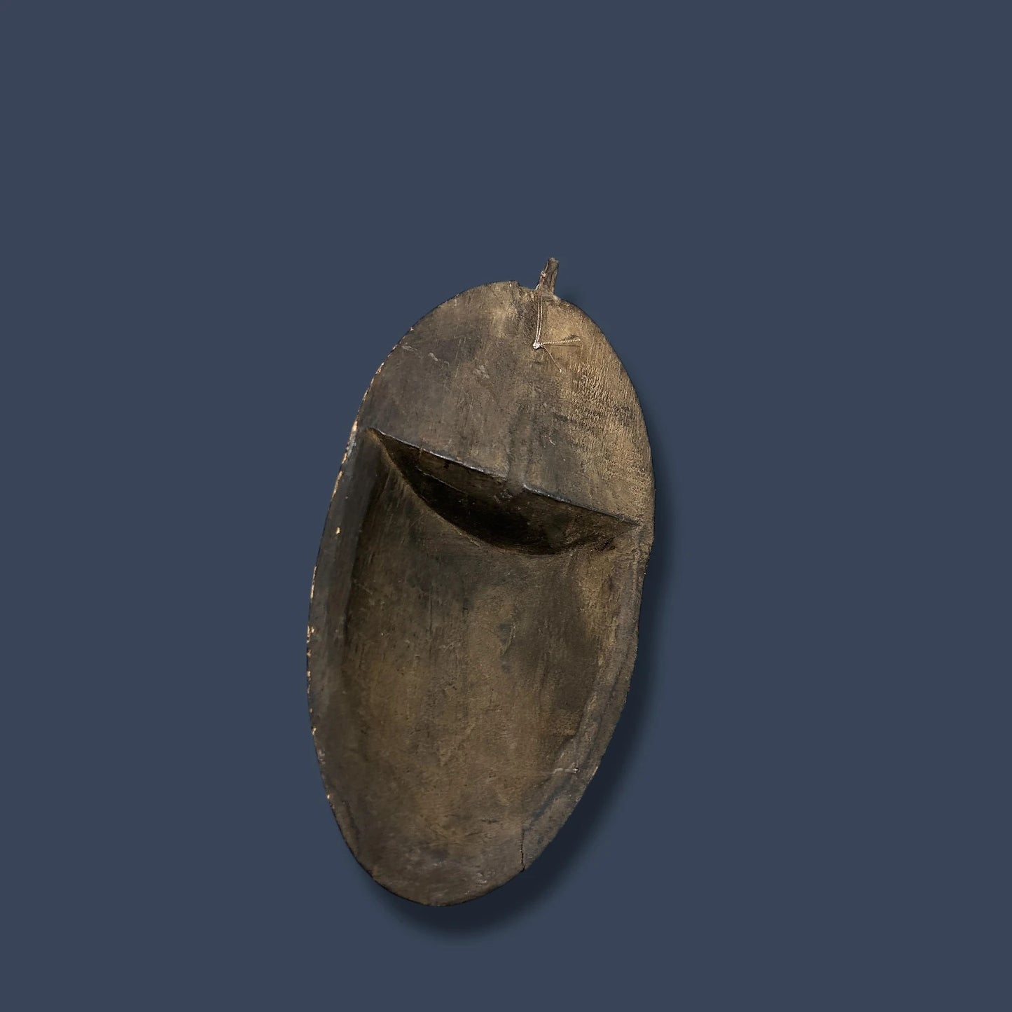 Mid Century African Carved Wood Wall Mask