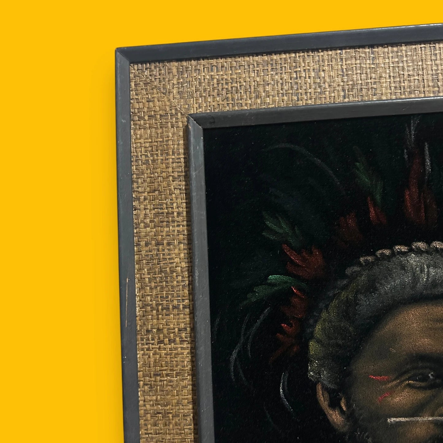 Vintage 1960s Aboriginal Art Traditional Man Painting