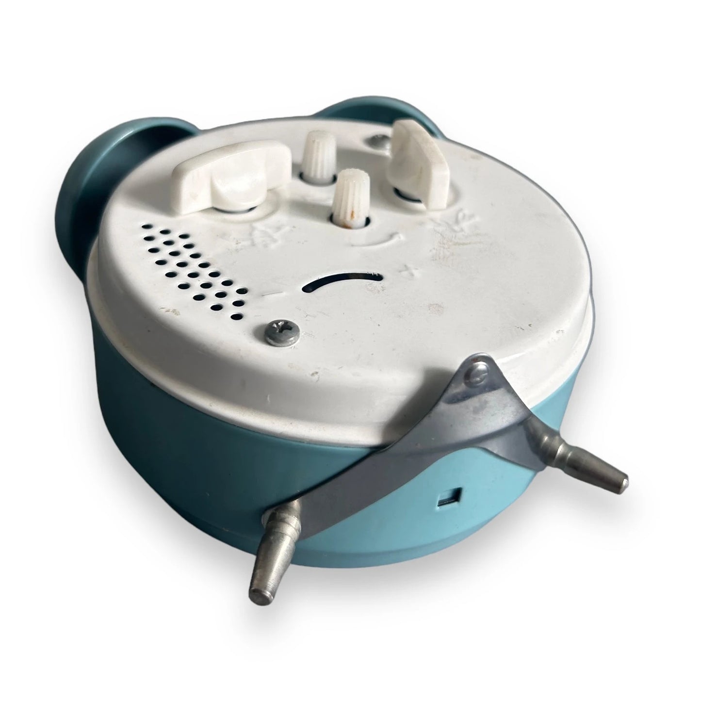 Mid Century Junghans Pale Blue Alarm Clock
