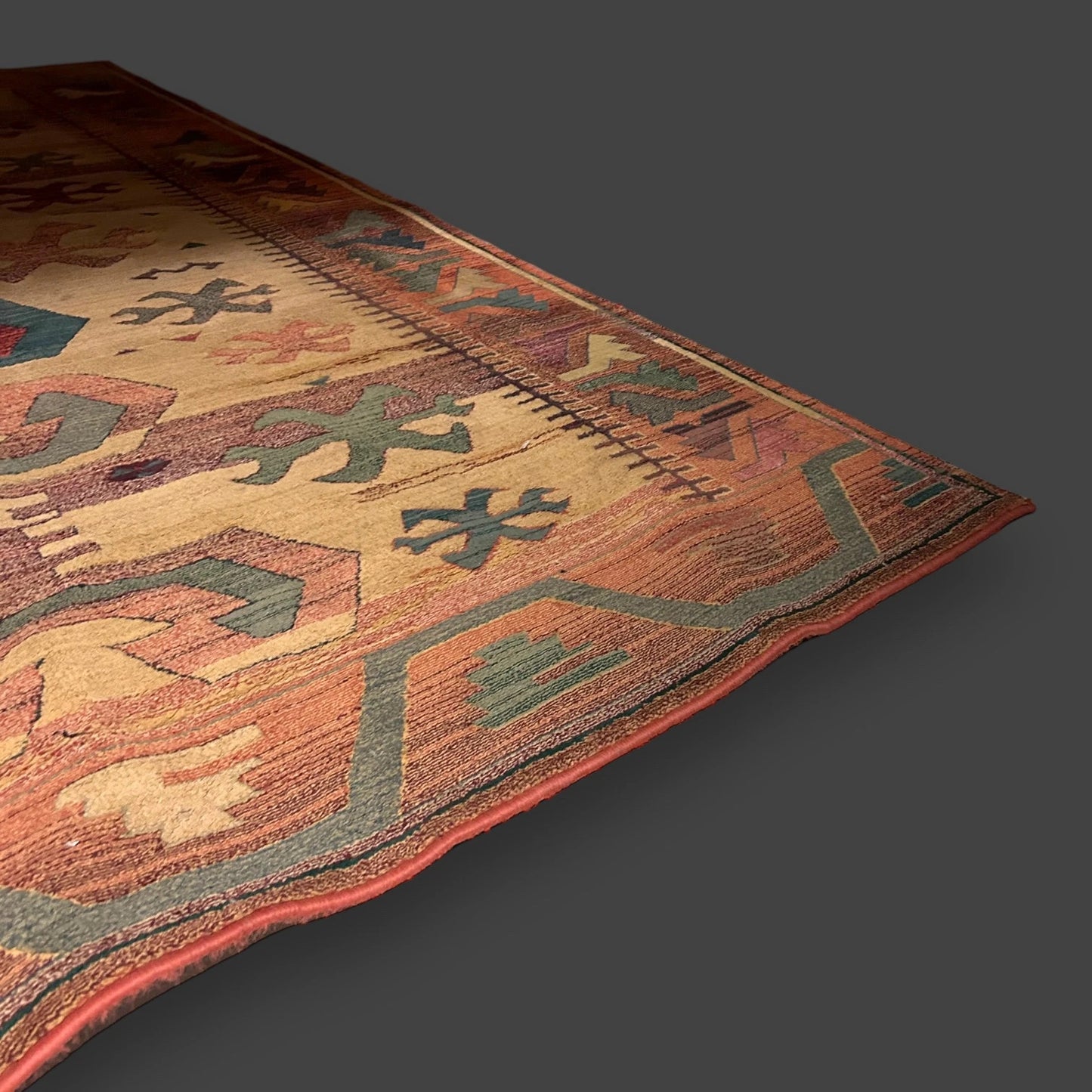 Traditional Persian Abstract Geometric Oriental Rug