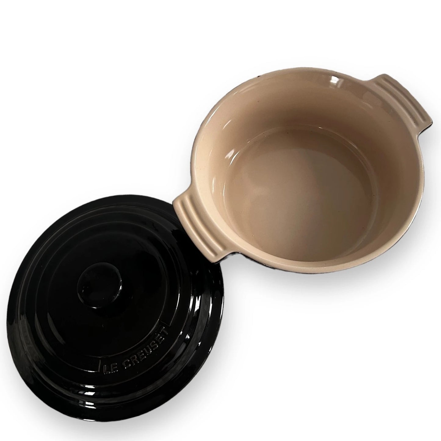 Le Creuset Black Cast Iron Casserole Dish