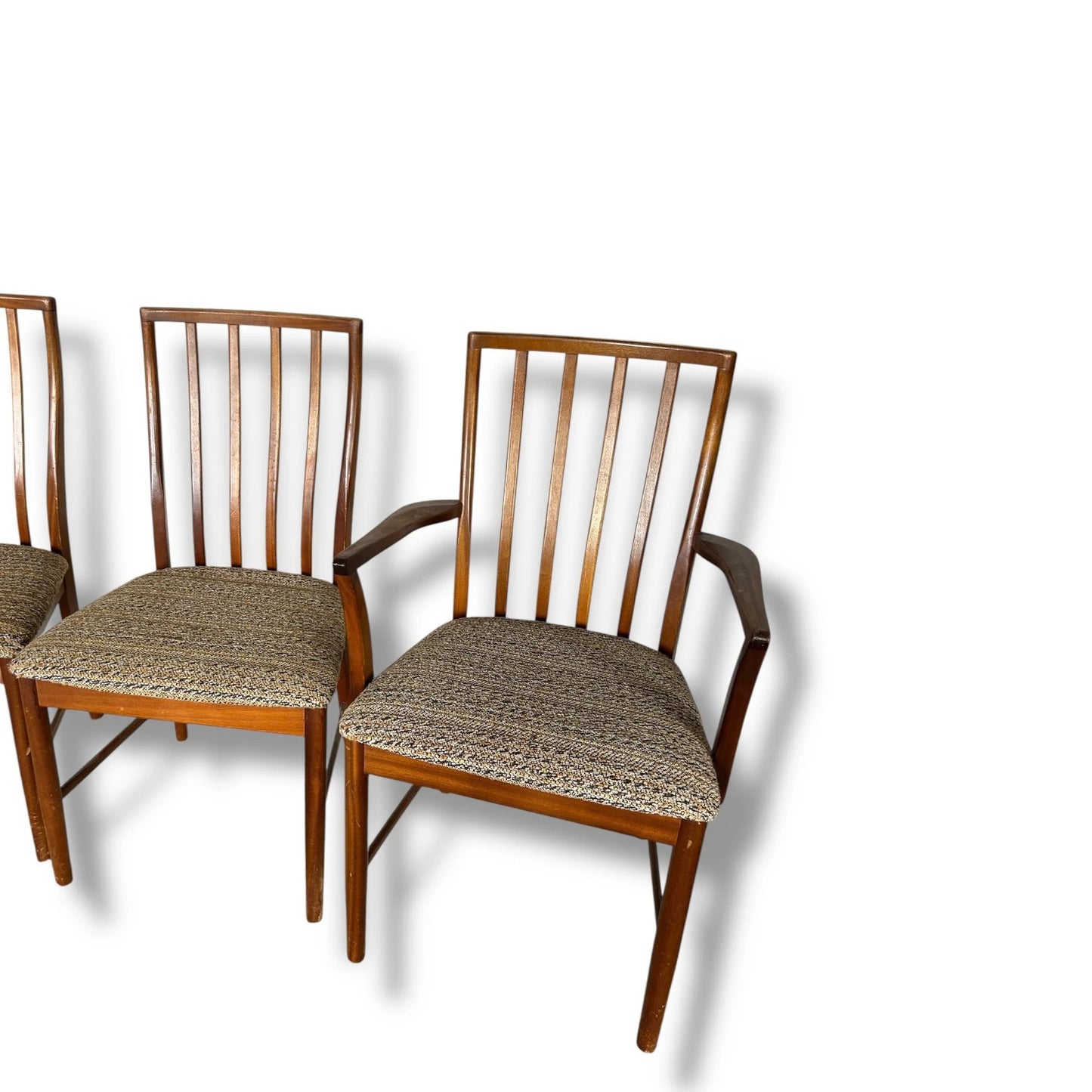 Set of 4 McIntosh Mid Century Modern Dining Chairs – 2 Armchairs & 2 Side Chairs