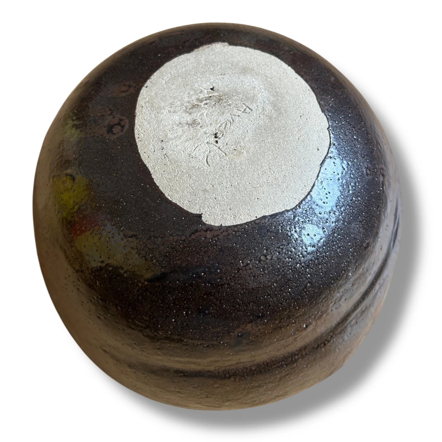 Studio Pottery Bowl by Averil Ainley – Handcrafted Sculptural Ceramic in Earthy Brown