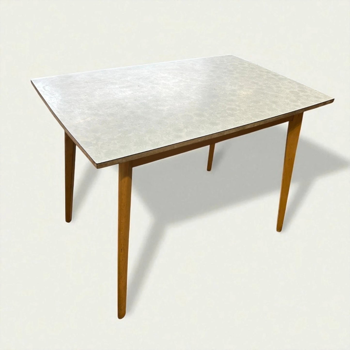 Vintage Mid-Century Formica Kitchen Table – Retro Patterned Top
