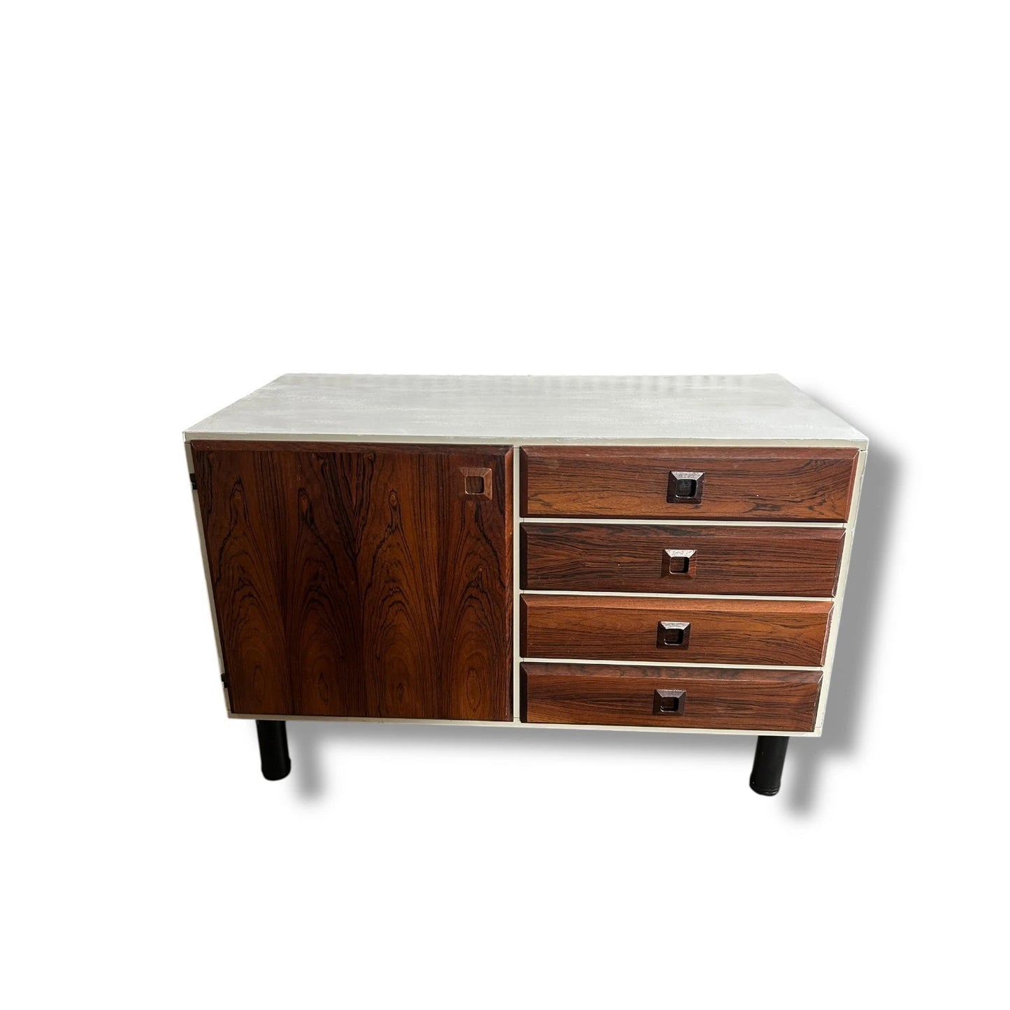 Mid Century Modern Space Age and Rosewood Norwegian Small Sideboard Cabinet