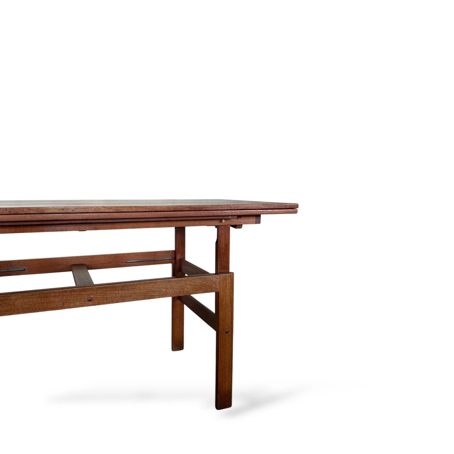 Danish Metamorphic Coffee Table / Dining Table – Mid Century Modern Extending Teak Table
