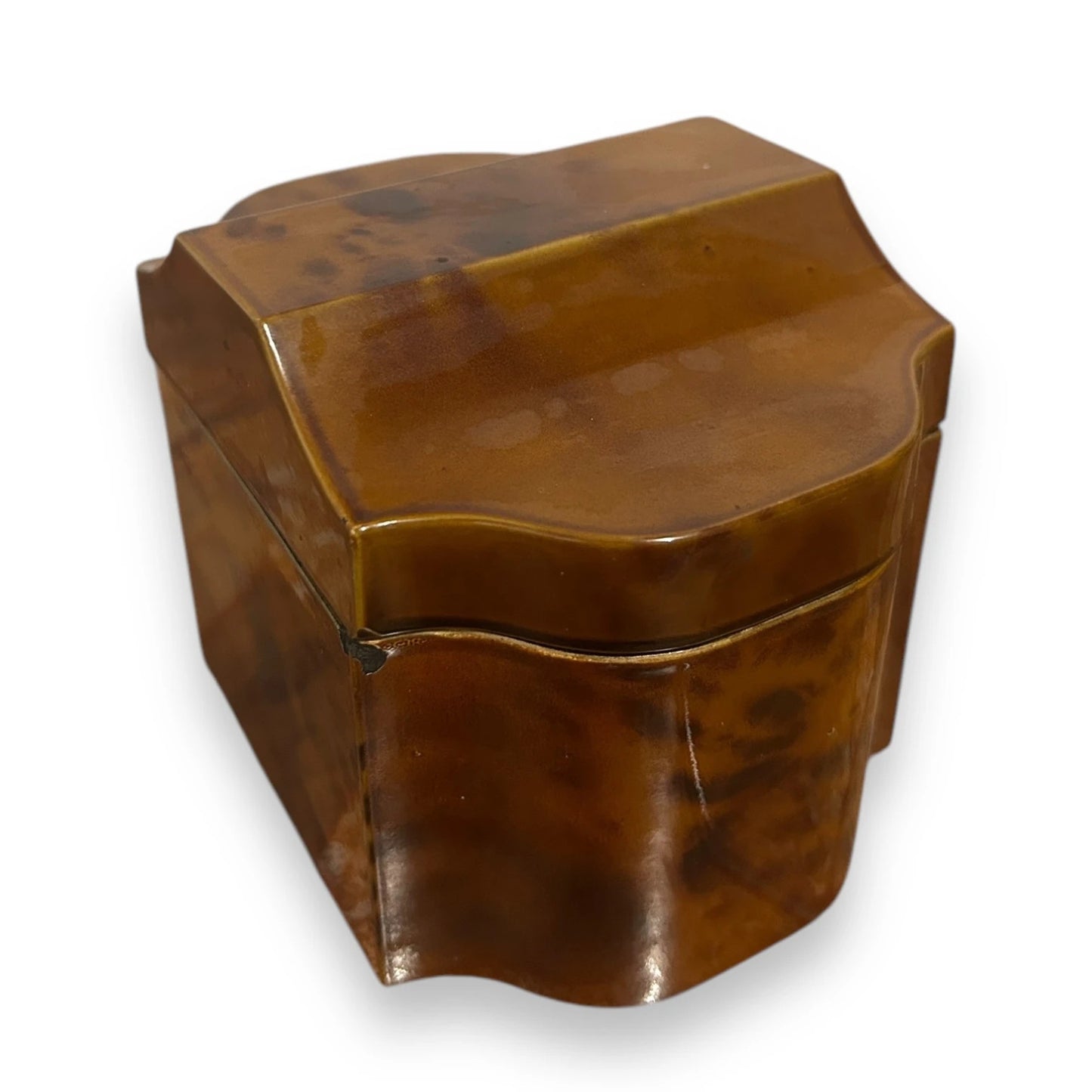 Vintage 1950s Tortoiseshell Japanese Storage Box