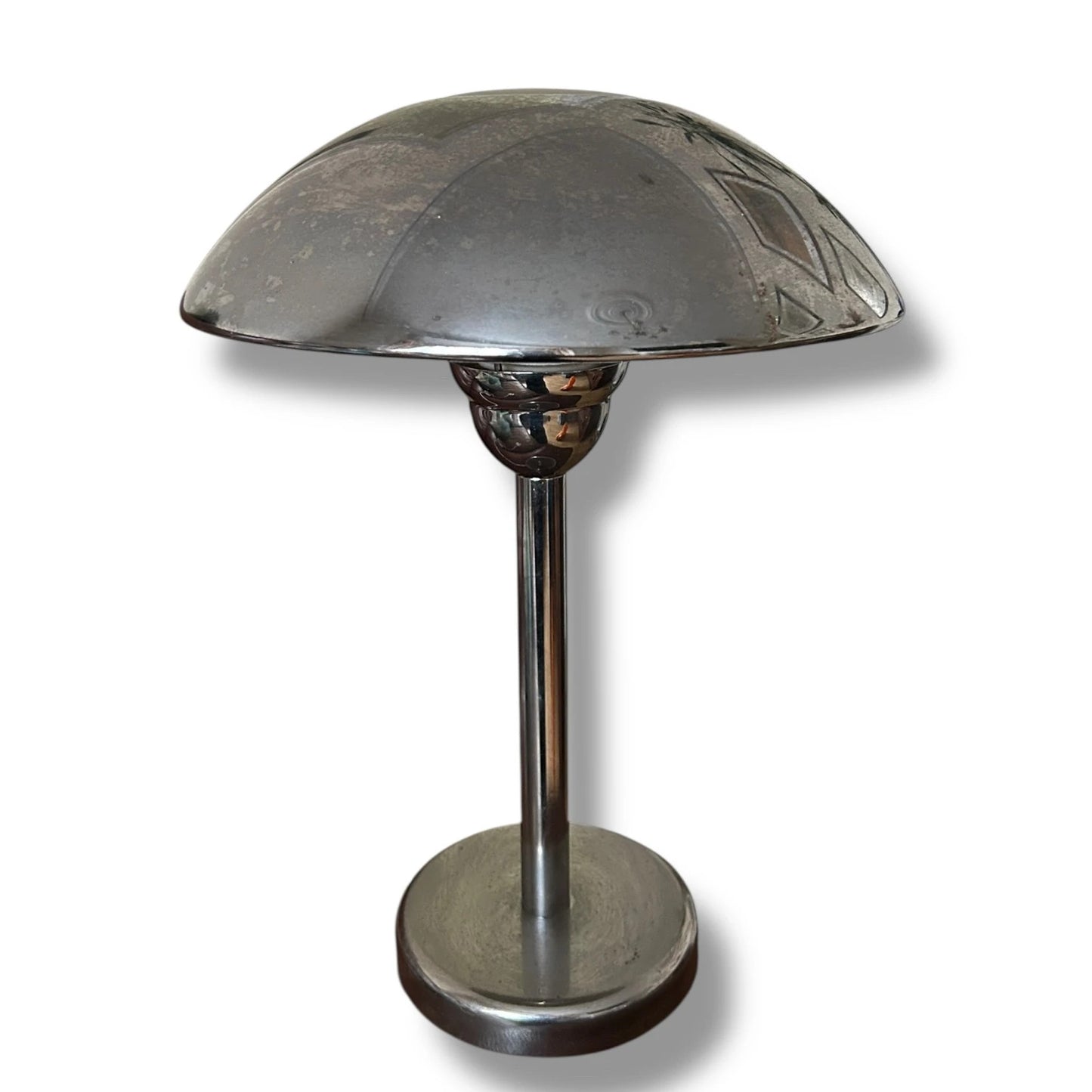 Vintage Ikea Space Age Chrome Mushroom Table Lamp