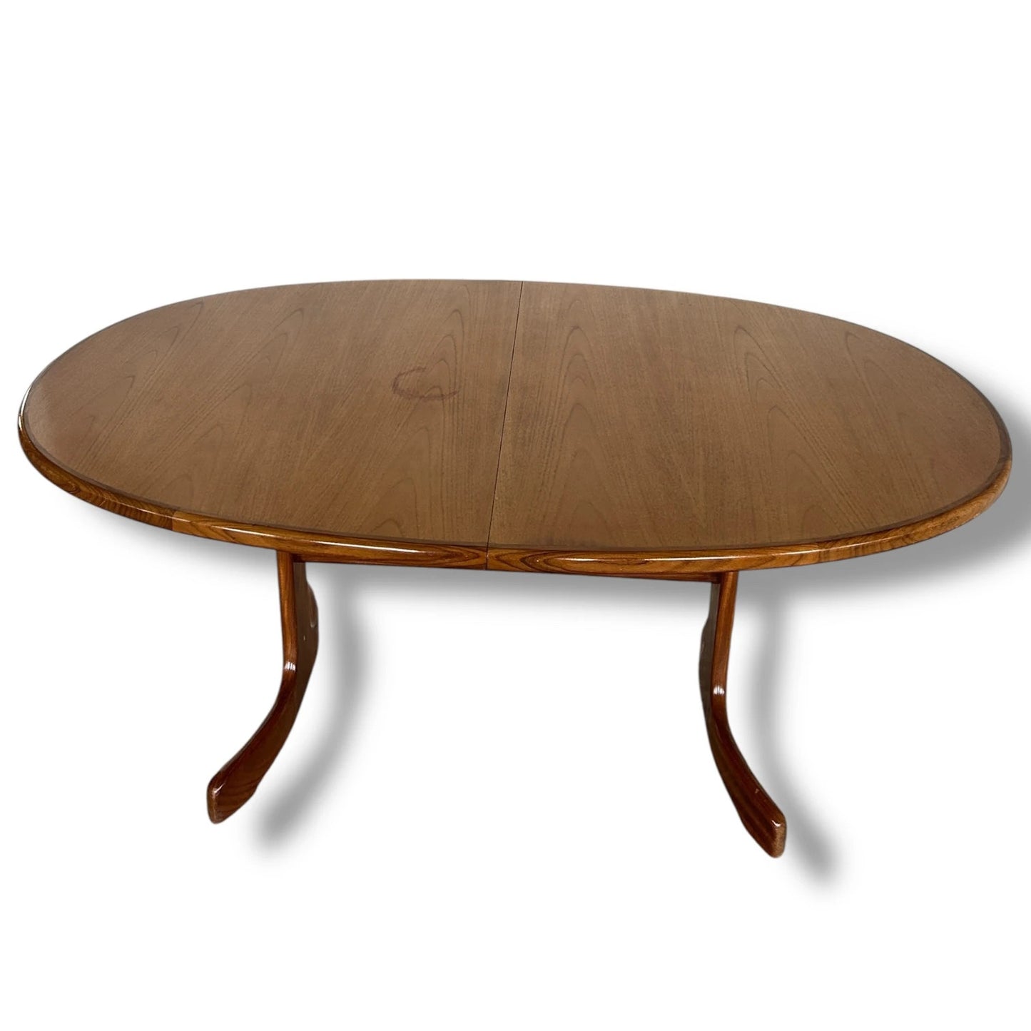 Mid Century Modern G Plan Oval Extendable Dining Table