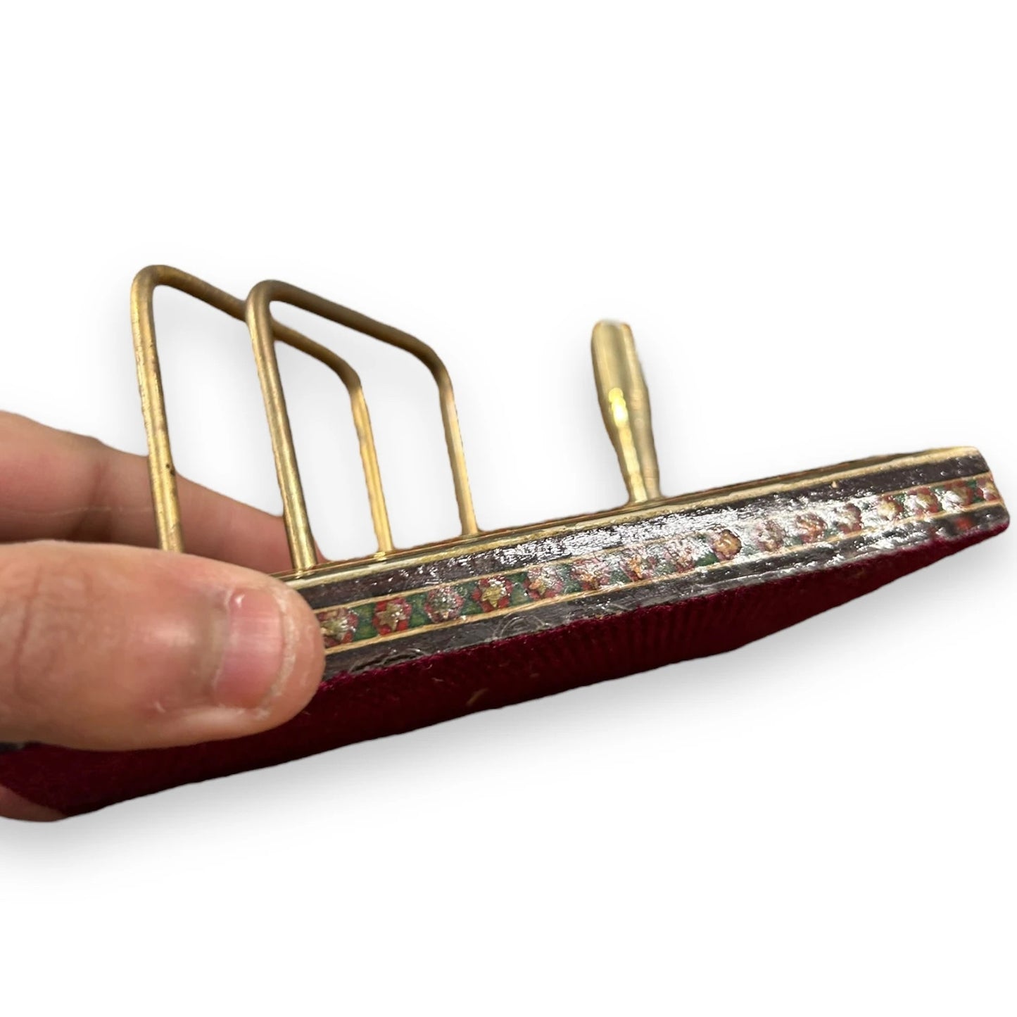 Vintage 1960s Persian Khatam Letter Holder