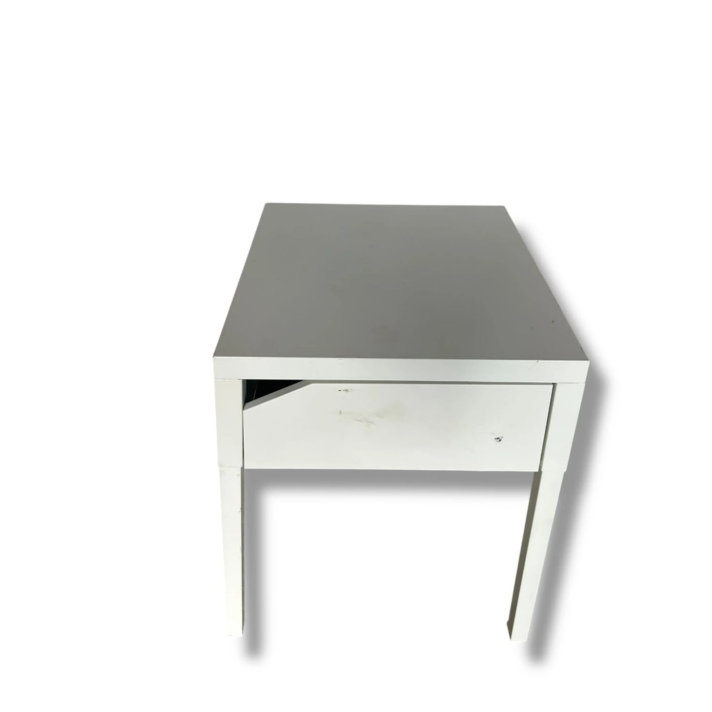 Pair of IKEA Metal Bedside Tables – Minimalist Modern Nightstands