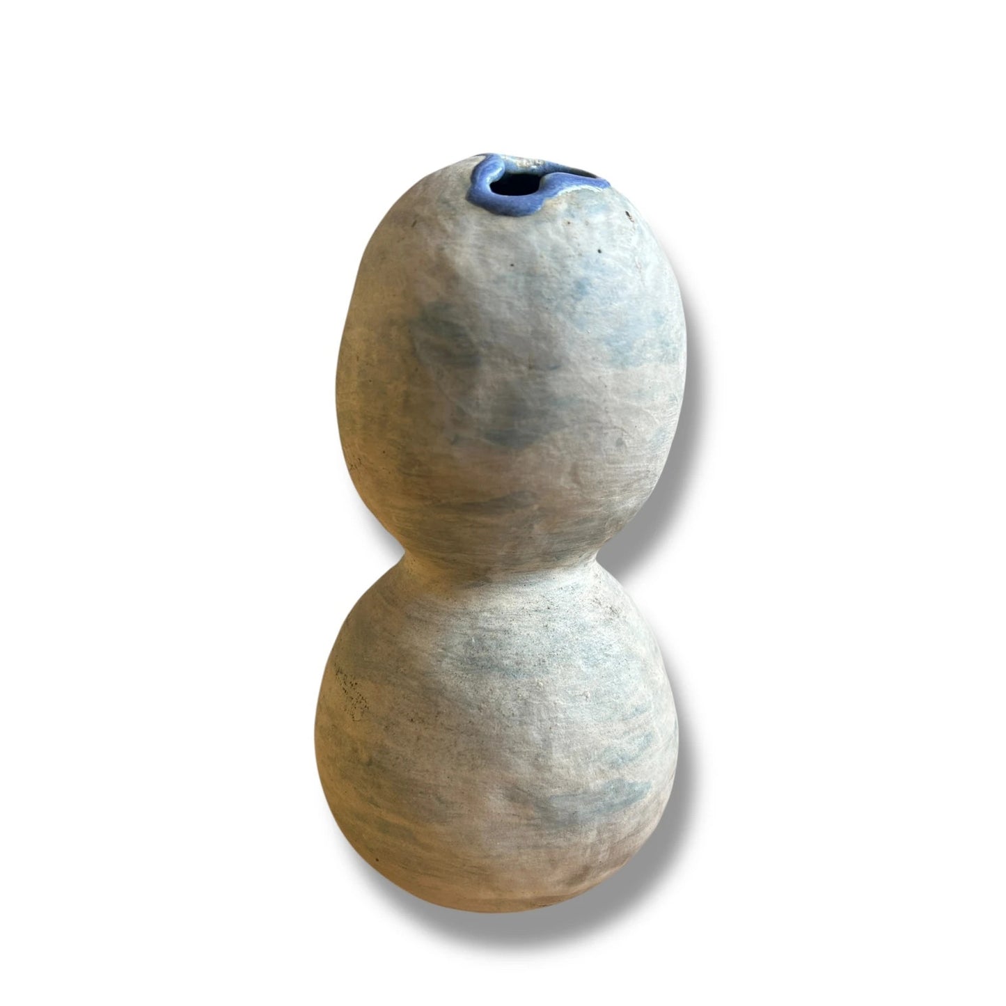 Mid Century Vintage Studio Pottery by Averil Ainley Gourd Shaped Brutalist Vase