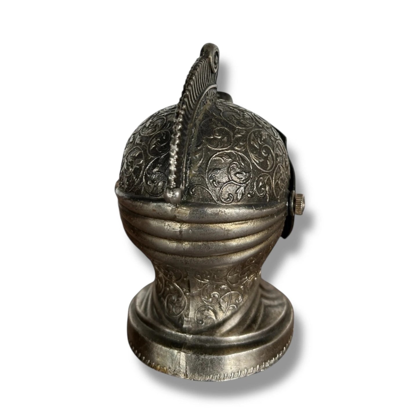Mid Century Modern Japanese Medieval Knight Helmet Tabletop Decorative Lighter