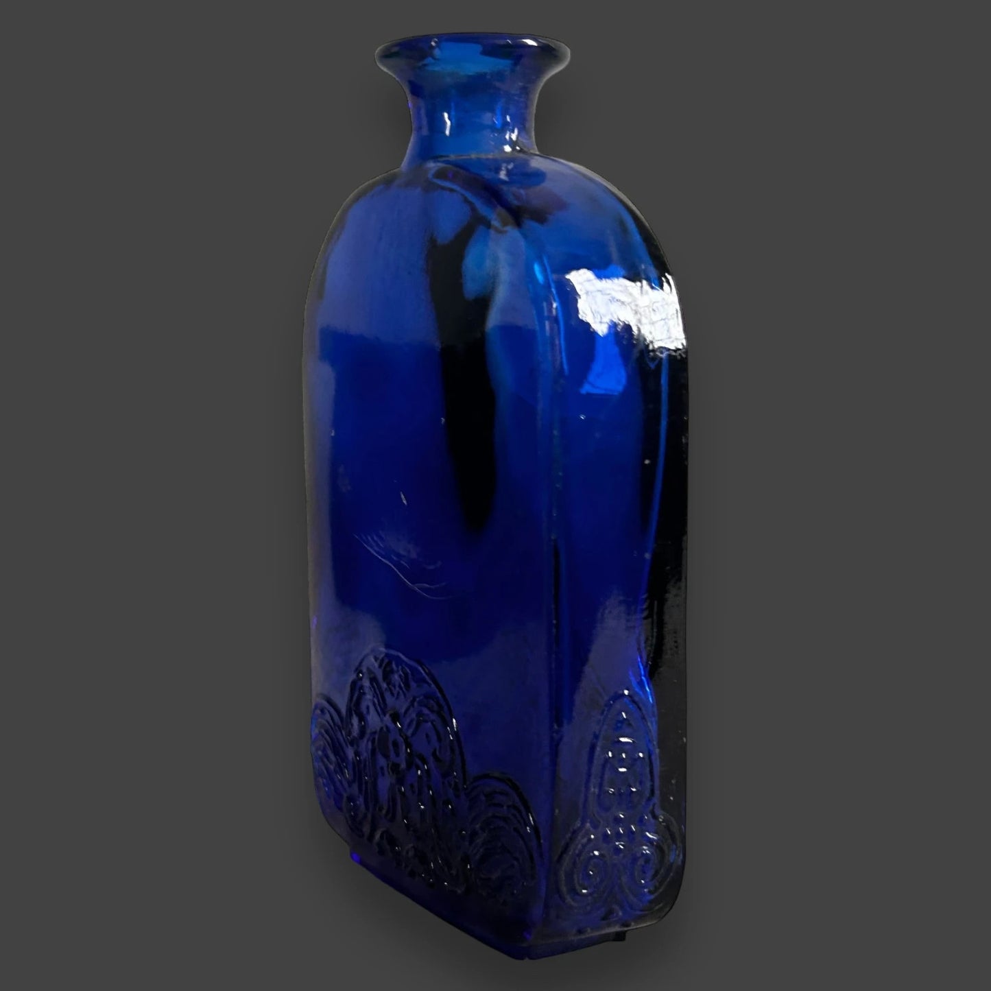 Vintage Art Deco Cobalt Blue Bottle