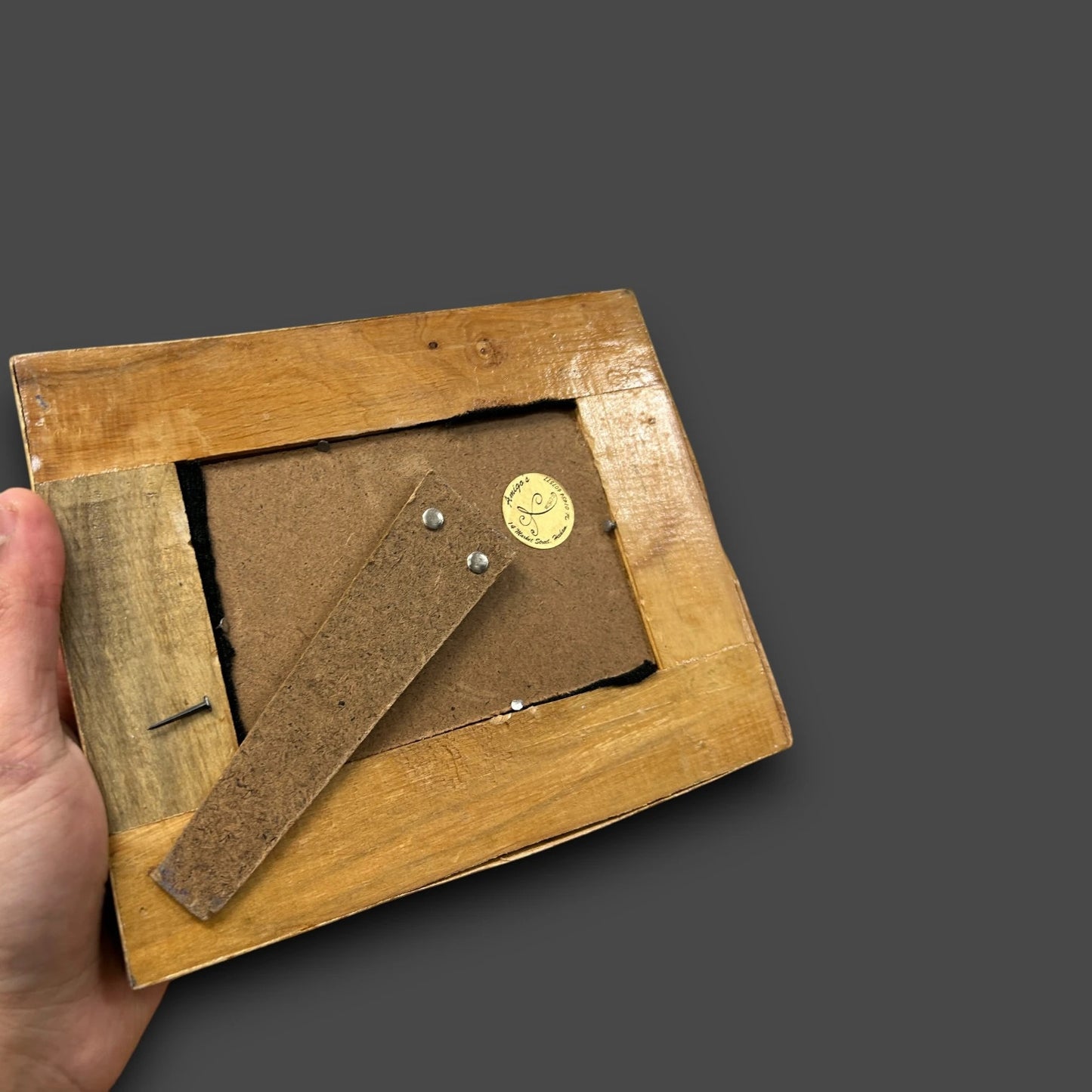 Vintage 1960s Persian Khatam Mosaic Miniature Painting