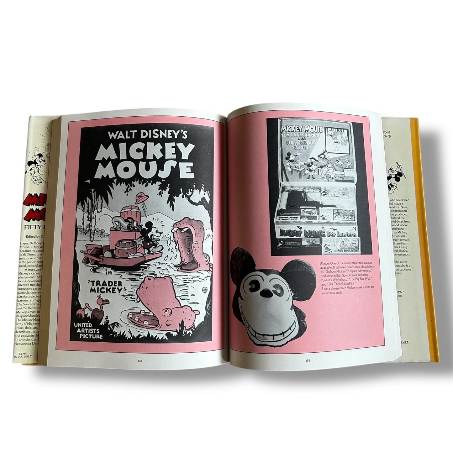 Vintage Disney Mickey Mouse Fifty Happy Years Hardback Book