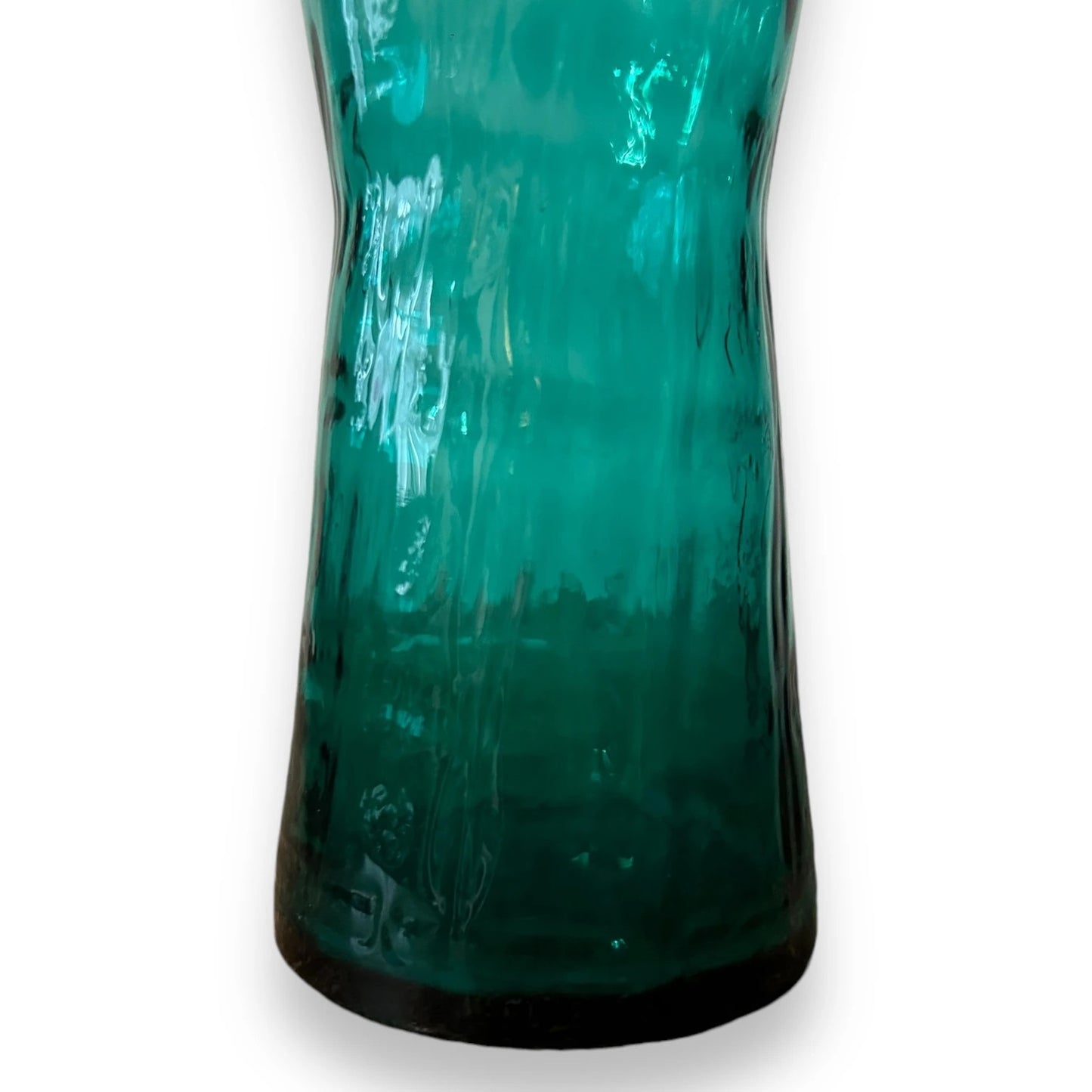 Mid Century Scandinavian Turquoise Glass Vase