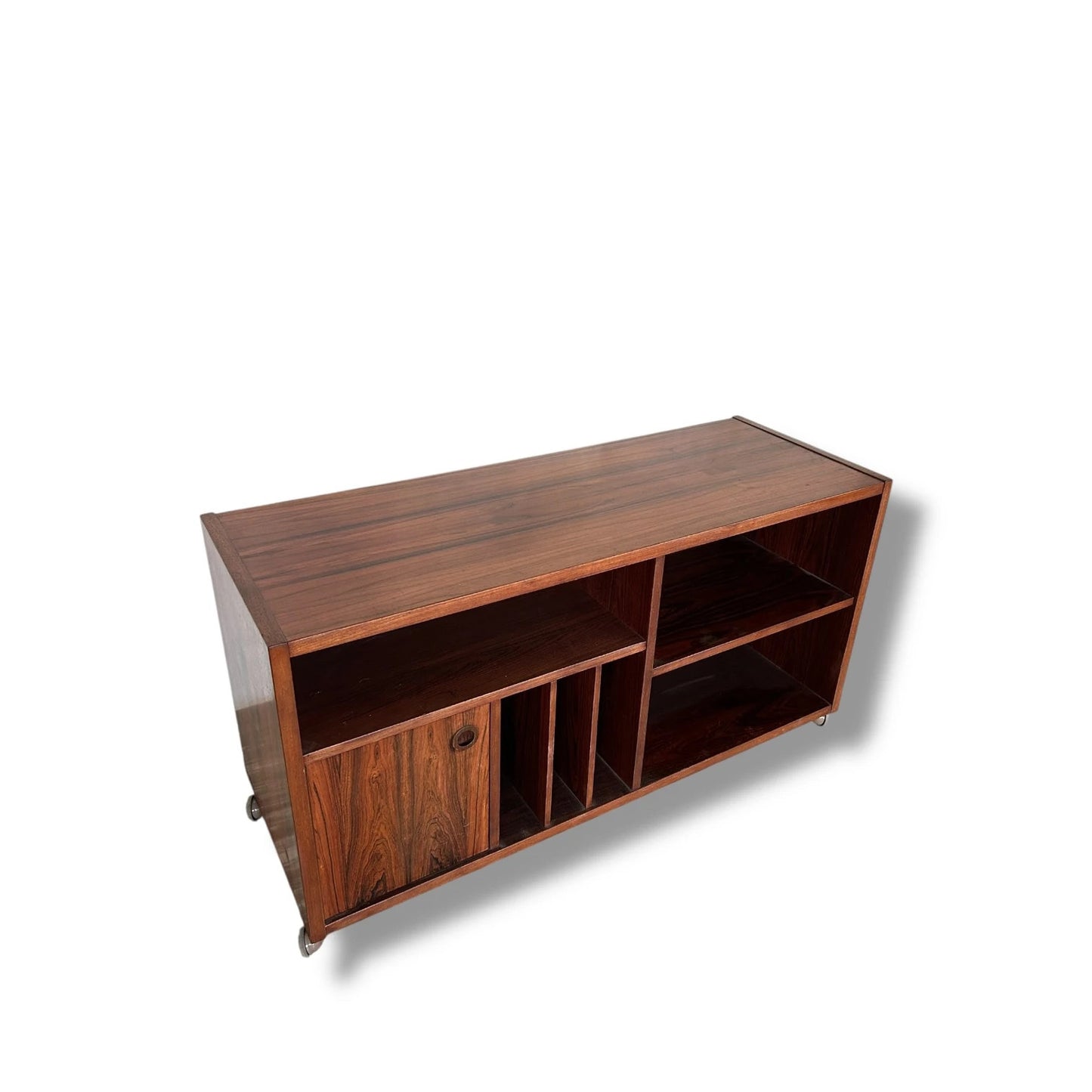 Mid Century Danish Rosewood Media Unit | 1960s Bornholm Mobelfabrik Cabinet