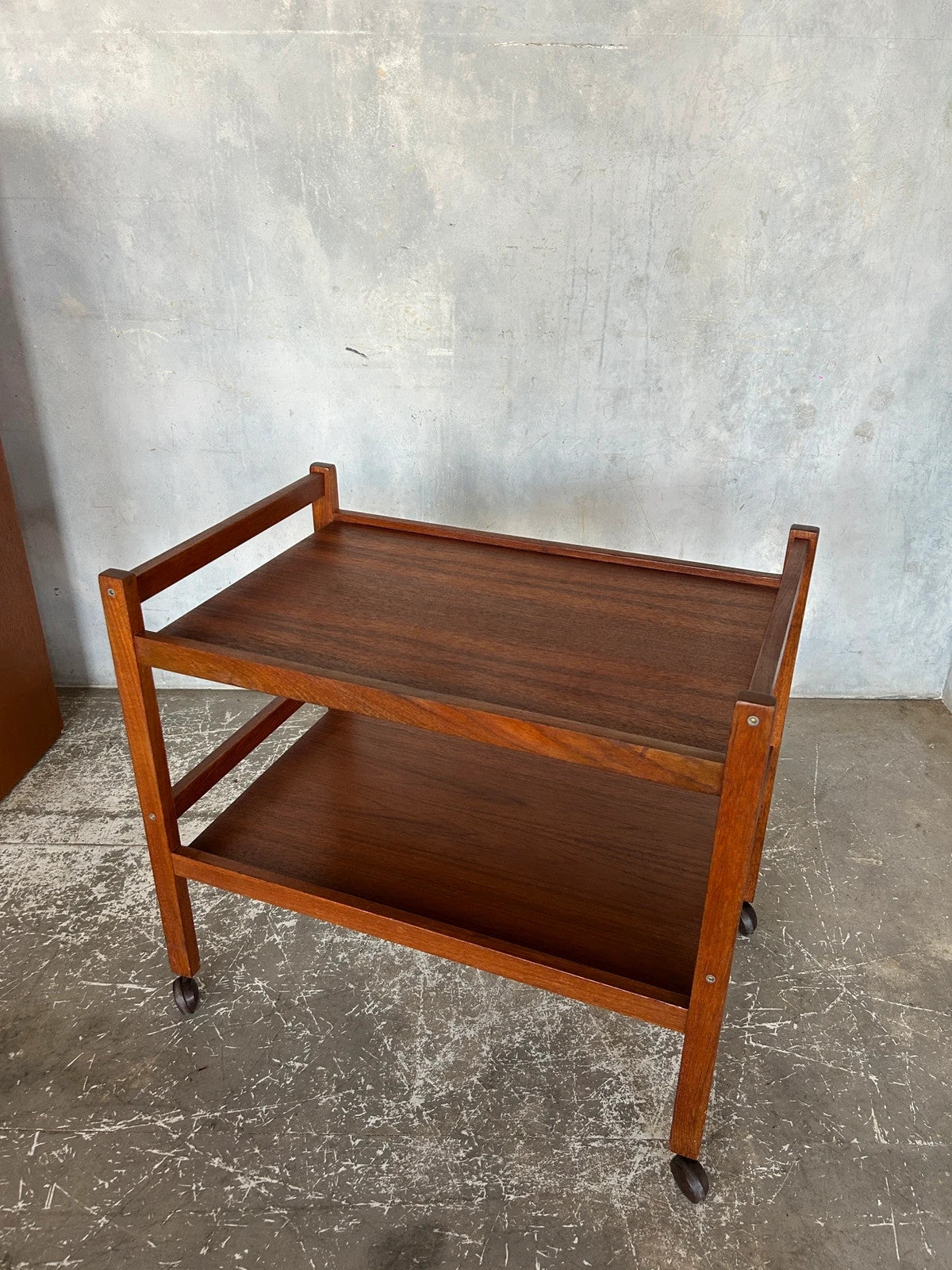Mid-Century Modern Danish Teak Bar Cart by Brdr. Furbo