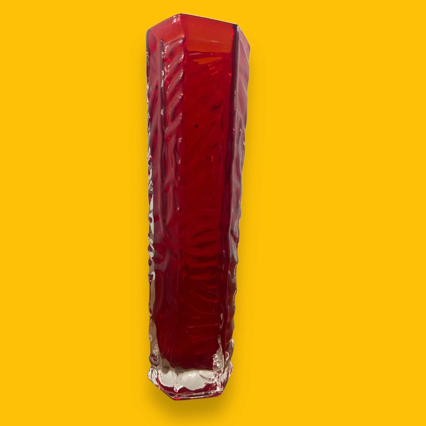Mid Century Japanese Lava Glass Vase
