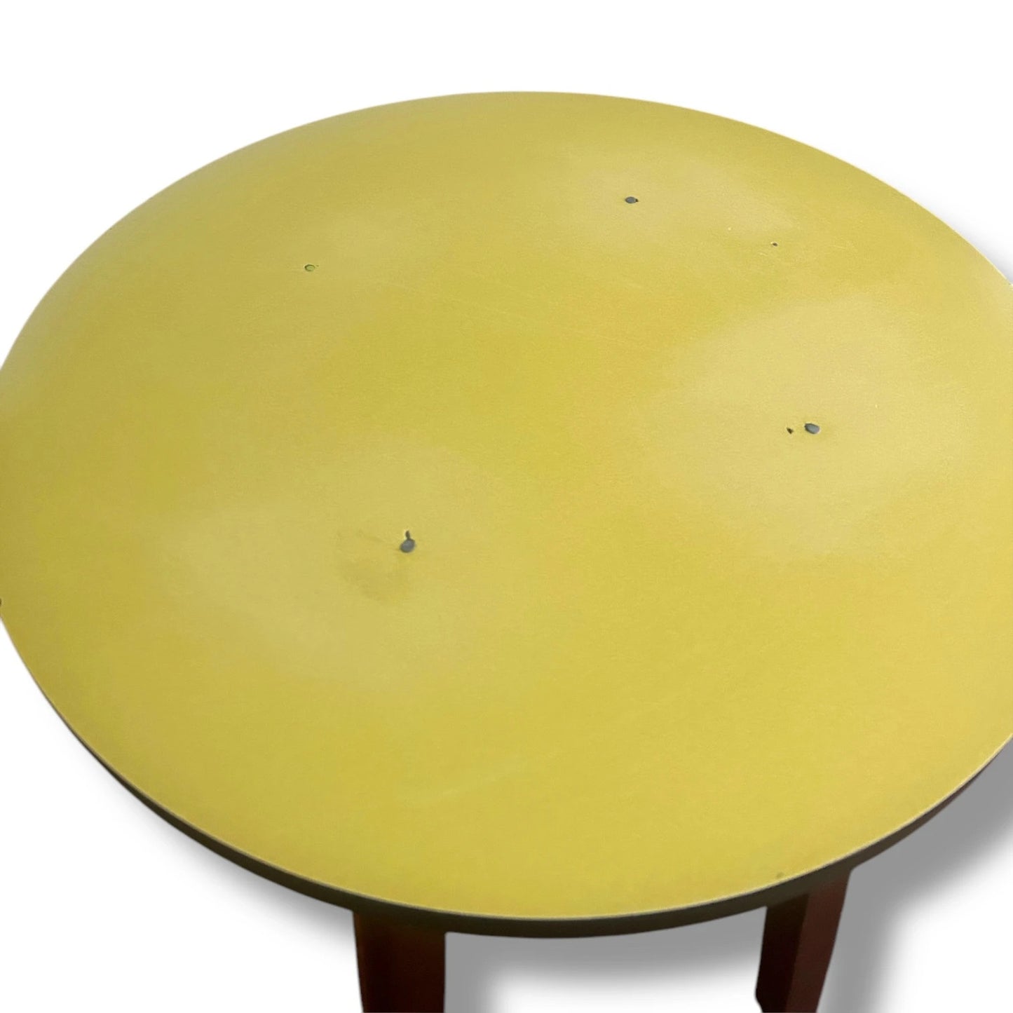 Mid Century Yellow Formica Round Table