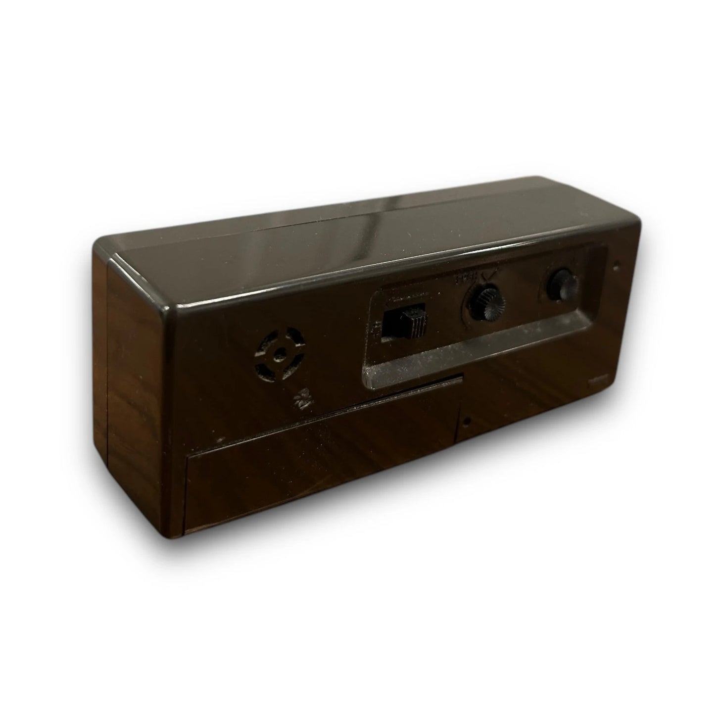 Vintage 80s Brown Star Mini Clock