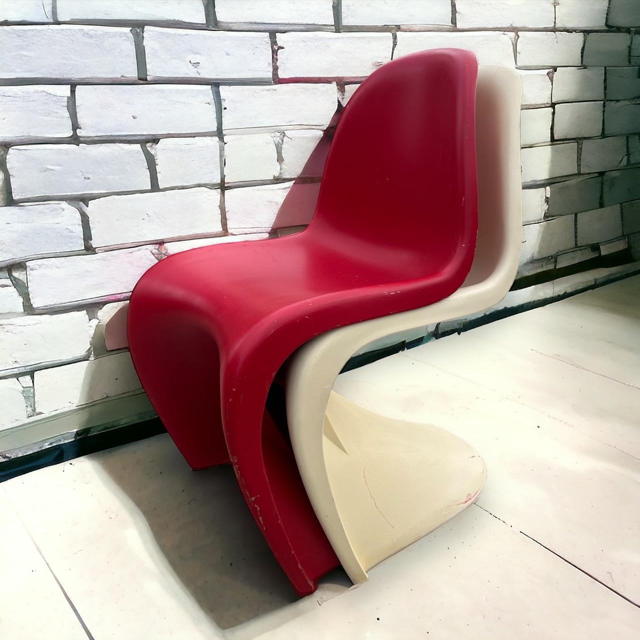 Vintage Space Age Set of 2 Plastic Chairs