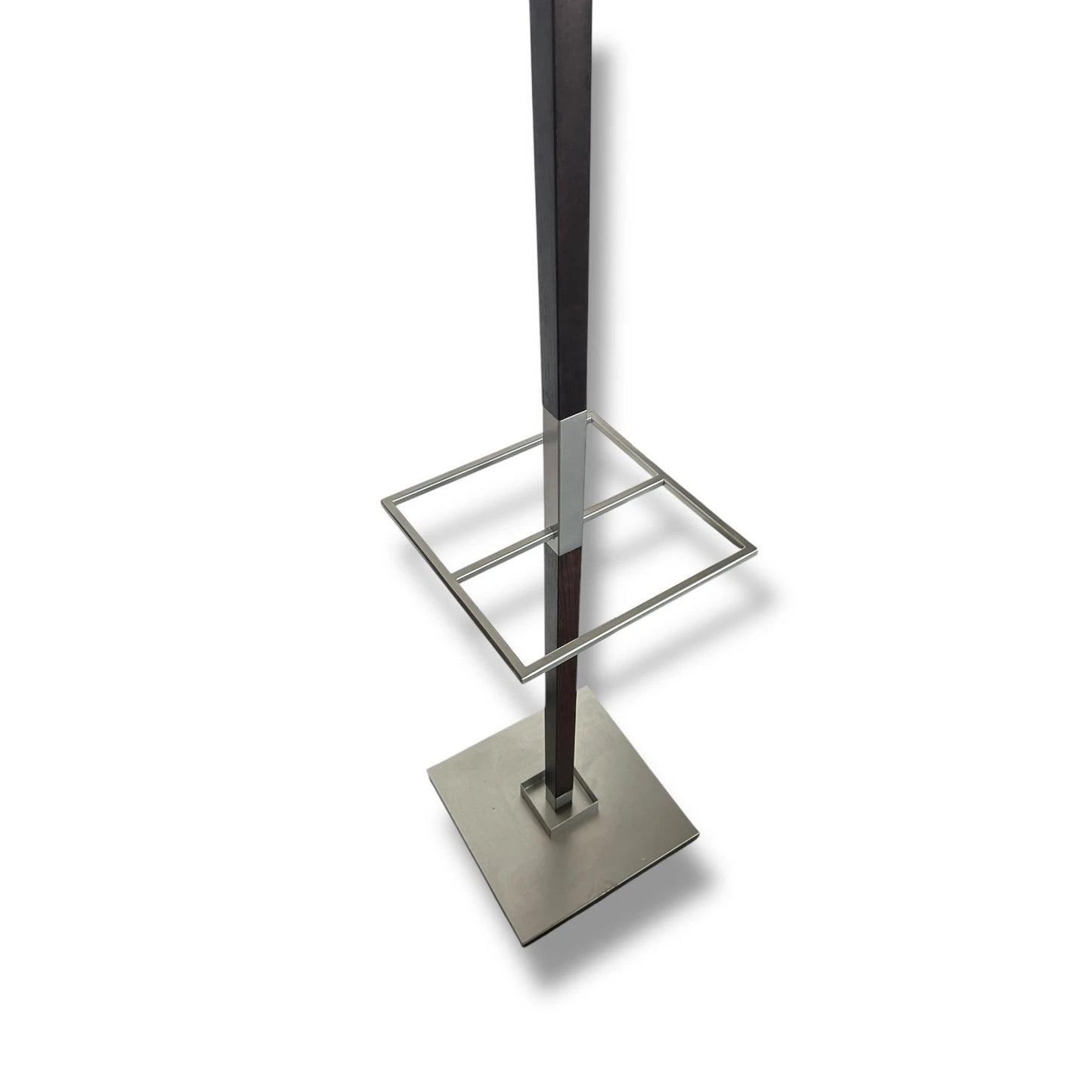 Mid Century Modern Coat Stand | Vintage 1960s Chrome & Wood Hall Stand