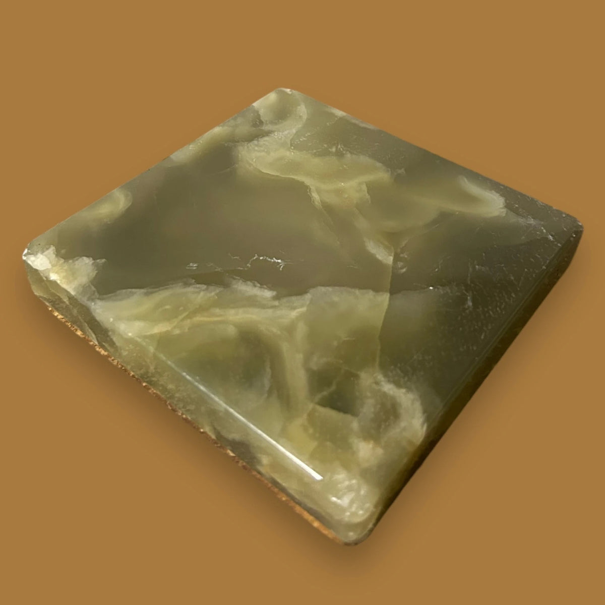 Vintage 1950s Onyx Marble Ring Dish — view 4