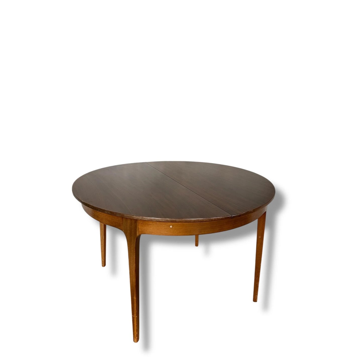 Mid Century Modern Nathan Round Extending Dining Table | Vintage Teak Table 1960s