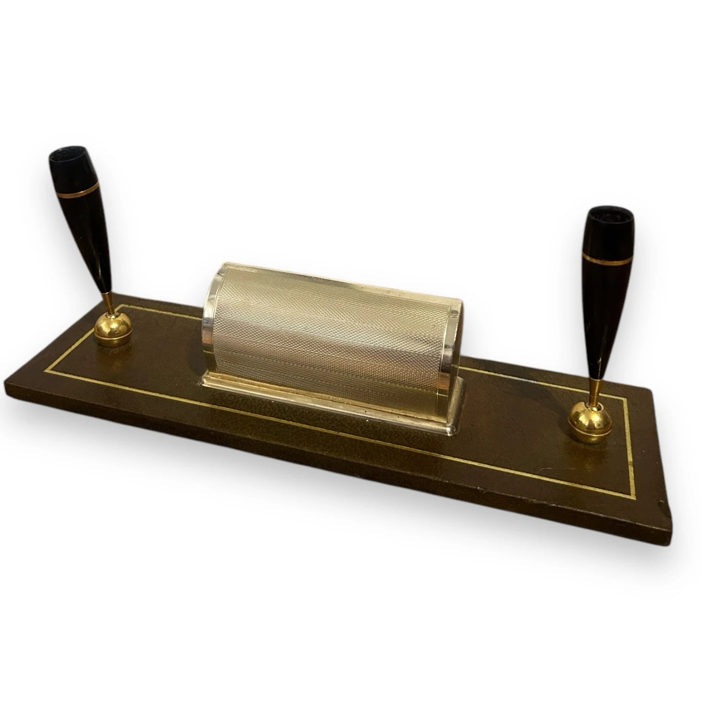 Mid Century Brass Perpetual Desk Calendar